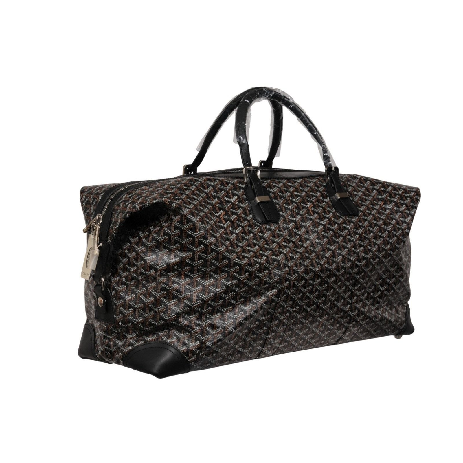 Goyard Boeing 55 Duffle Bag Black Brown Travel Carry On Weekend Size ONE SIZE - 6 Thumbnail