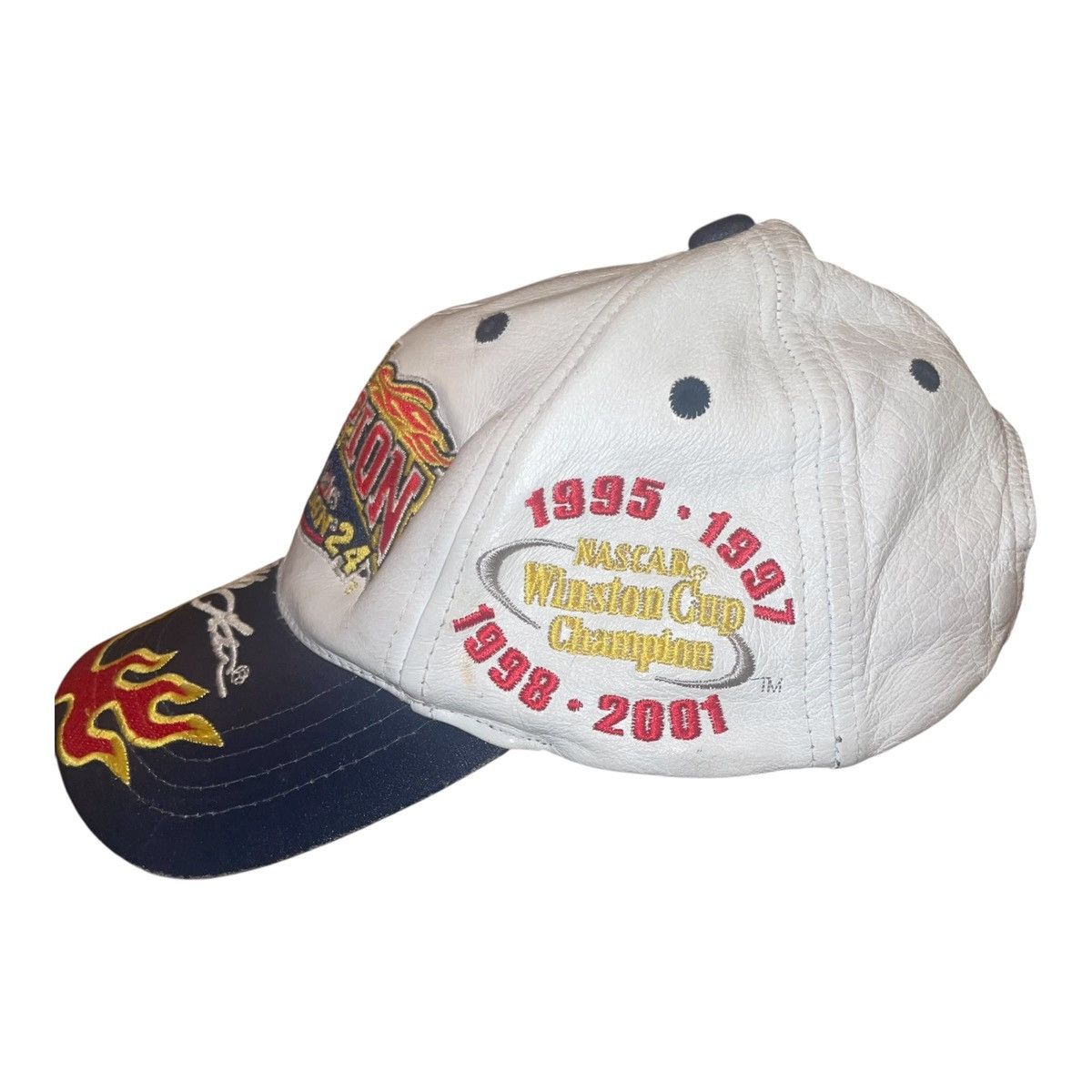 NASCAR Rare Vtg Jeff Gordon #24 2001 Winston Cup Champion Leather Size ONE SIZE - 3 Thumbnail