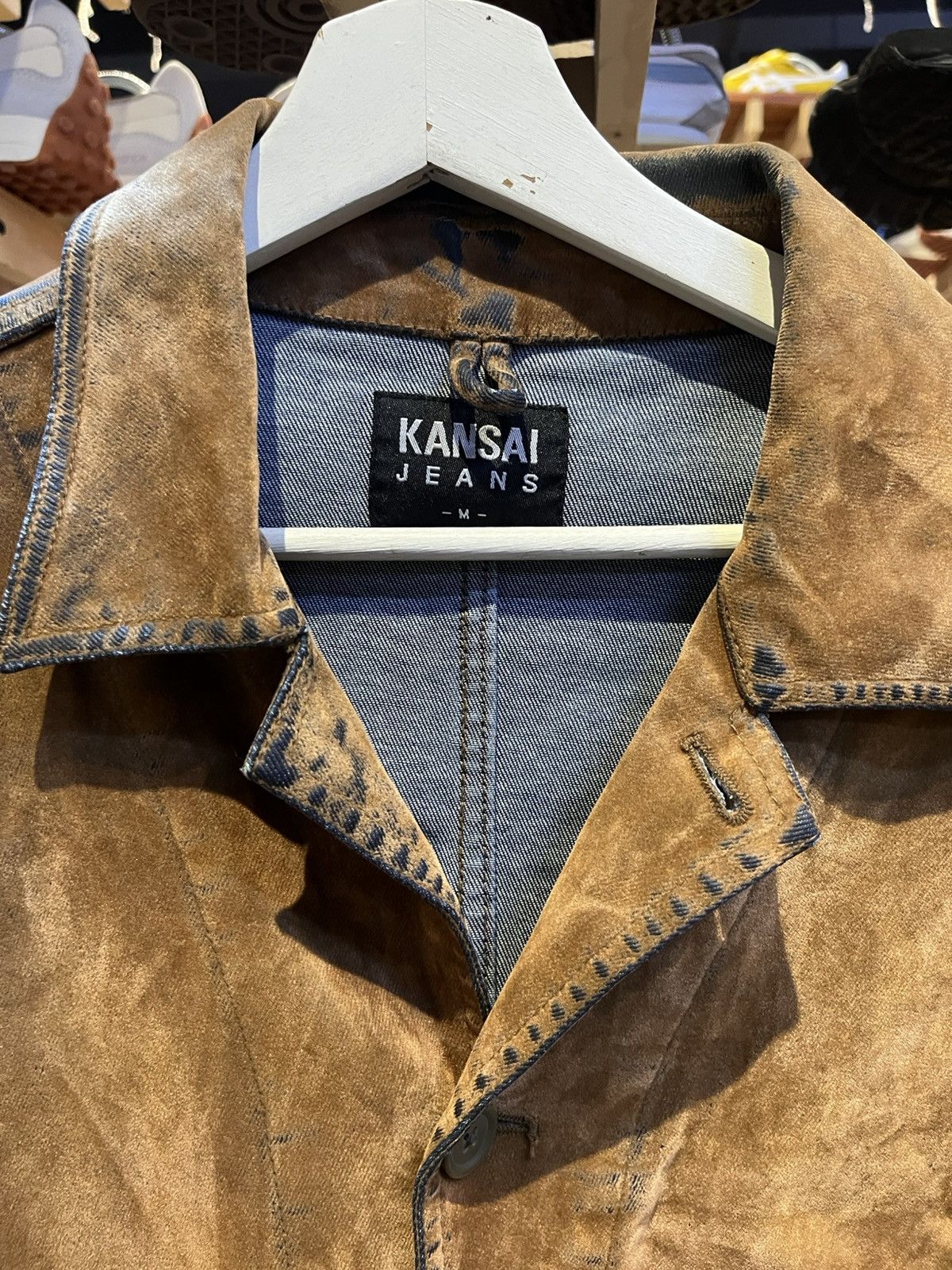 Japanese Brand × Kansai Yamamoto × Vintage Vintage Kansai Jeans Chore Jacket Size US M / EU 48-50 / 2 - 7 Thumbnail