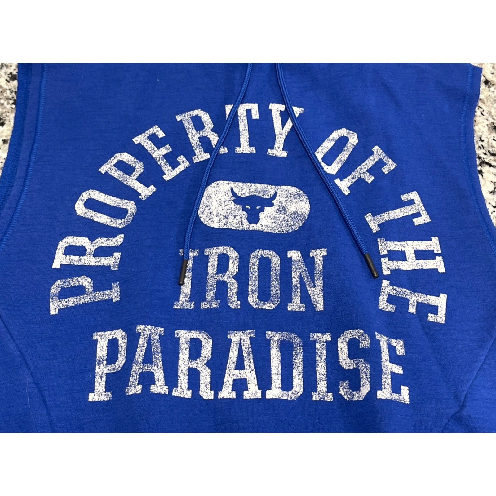 Under Armour Under Armour Men’s Small Project Rock Charged Cotton Sleeveless Fleece Hoodie Blue Size US S / EU 44-46 / 1 - 4 Thumbnail