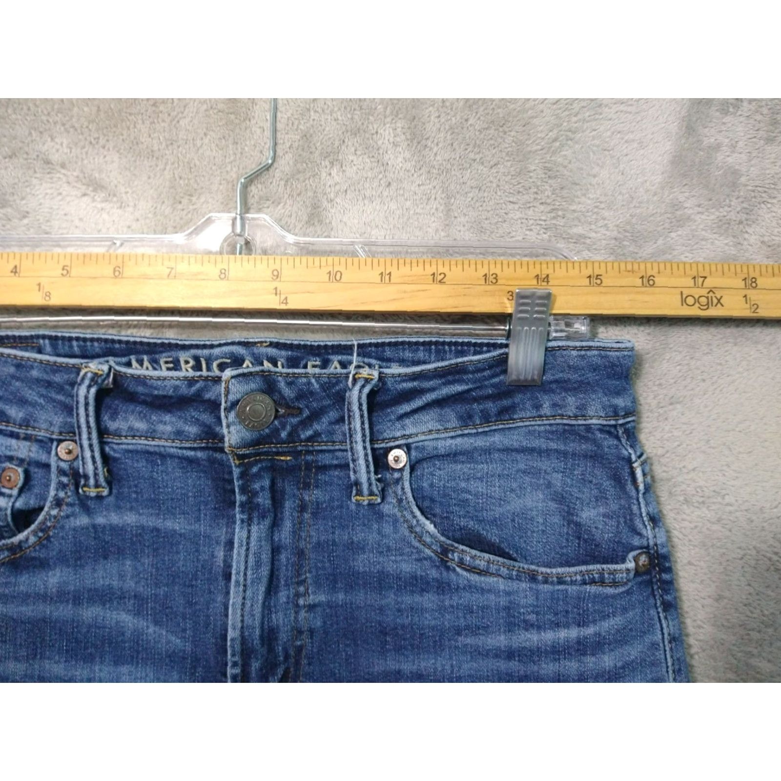 American Eagle Outfitters American Eagle Outfitters Jeans Mens 31x30 Blue Denim Next Level Airflex Slim Distressed Size US 31 - 3 Thumbnail