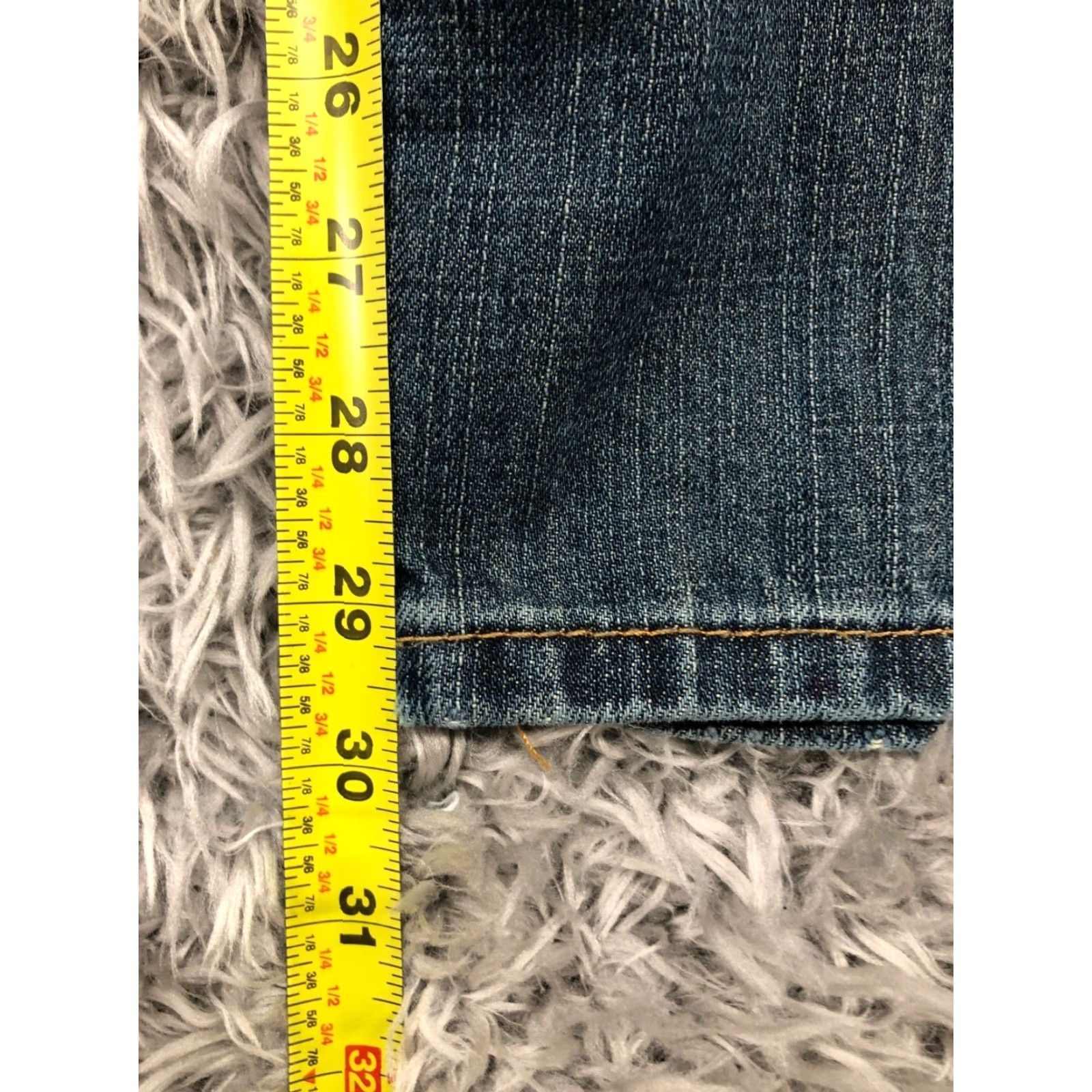 Levi's Levi's 505 Straight Jeans Size 38x30 Mens Mid Rise Medium Wash Blue Size US 38 / EU 54 - 3 Thumbnail