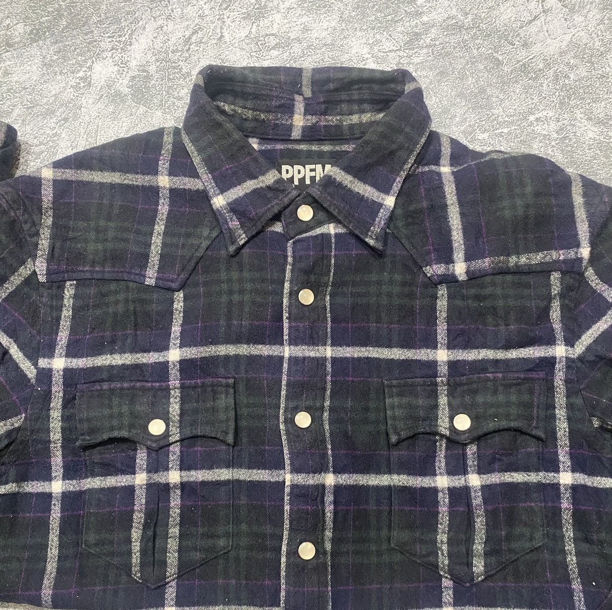 PPFM 2000s PPFM Plaid Western "Yellow Riot" Size US S / EU 44-46 / 1 - 4 Thumbnail
