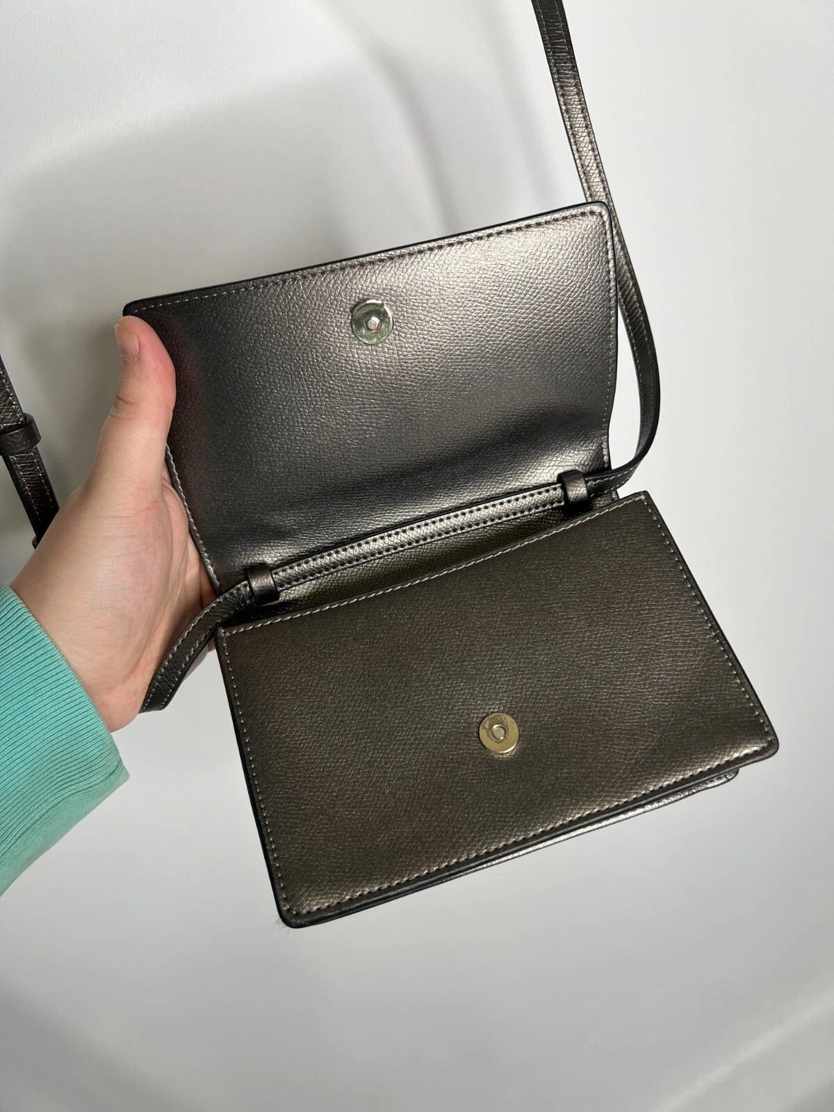 Emporio Armani Emporio Armani Acciaio & Nero Small Cross Body Bag Size ONE SIZE - 9 Thumbnail