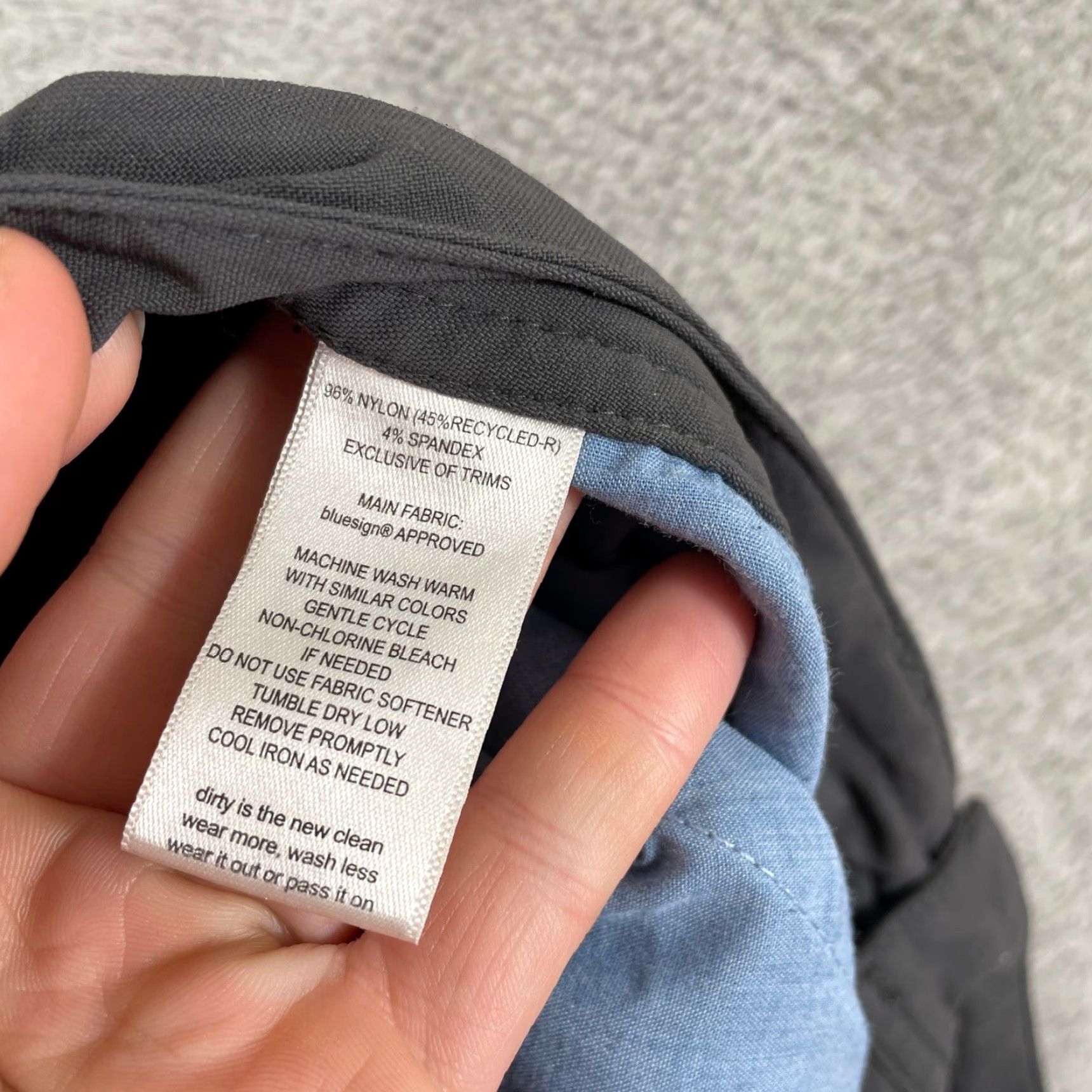 Toad&Co Toad&Co Rover 5 Pocket Lean Pant Mens 33x30 Grey Stretch Nylon Spandex Chino Slim Pockets Travel Outdoor Casual Modern Regular Size US 33 - 7 Thumbnail