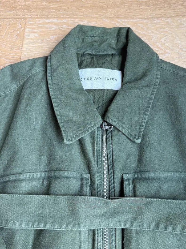 Dries Van Noten Dries Van Noten Military Green Chest Tie Multi-Pocket Jack Size L / US 10 / IT 46 - 3 Thumbnail