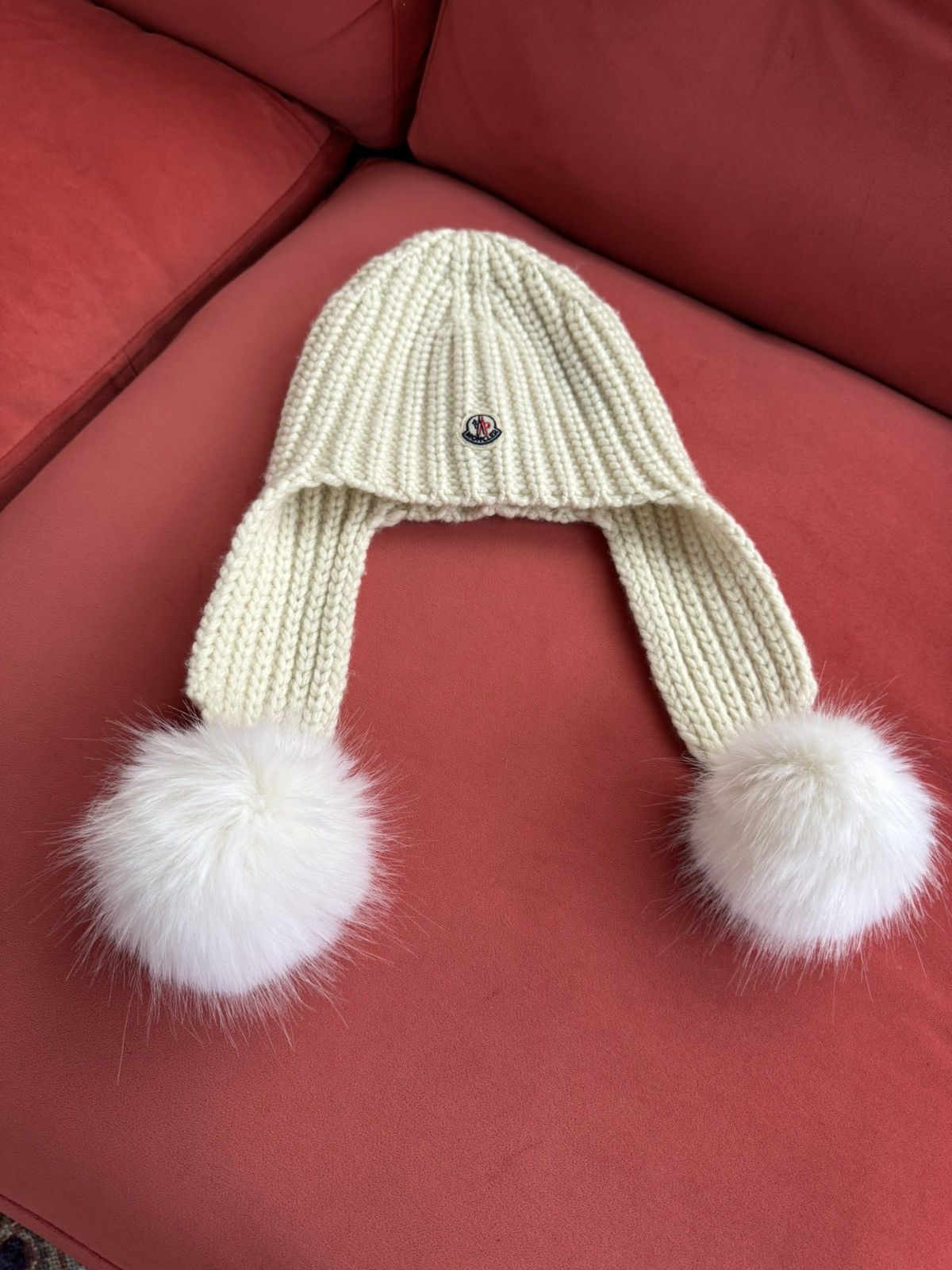 Moncler Moncler pom pom wool knit hat, NEW Size ONE SIZE - 2 Thumbnail