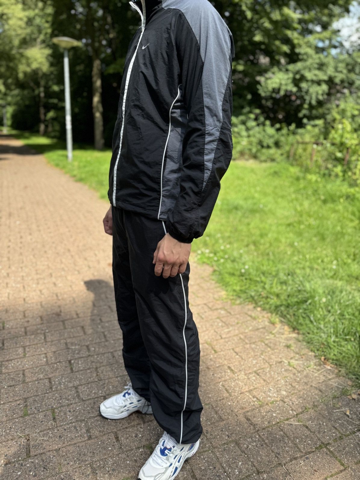 Nike Nike Tracksuit Swoosh Y2K Black Street Style Size US S / EU 44-46 / 1 - 5 Thumbnail