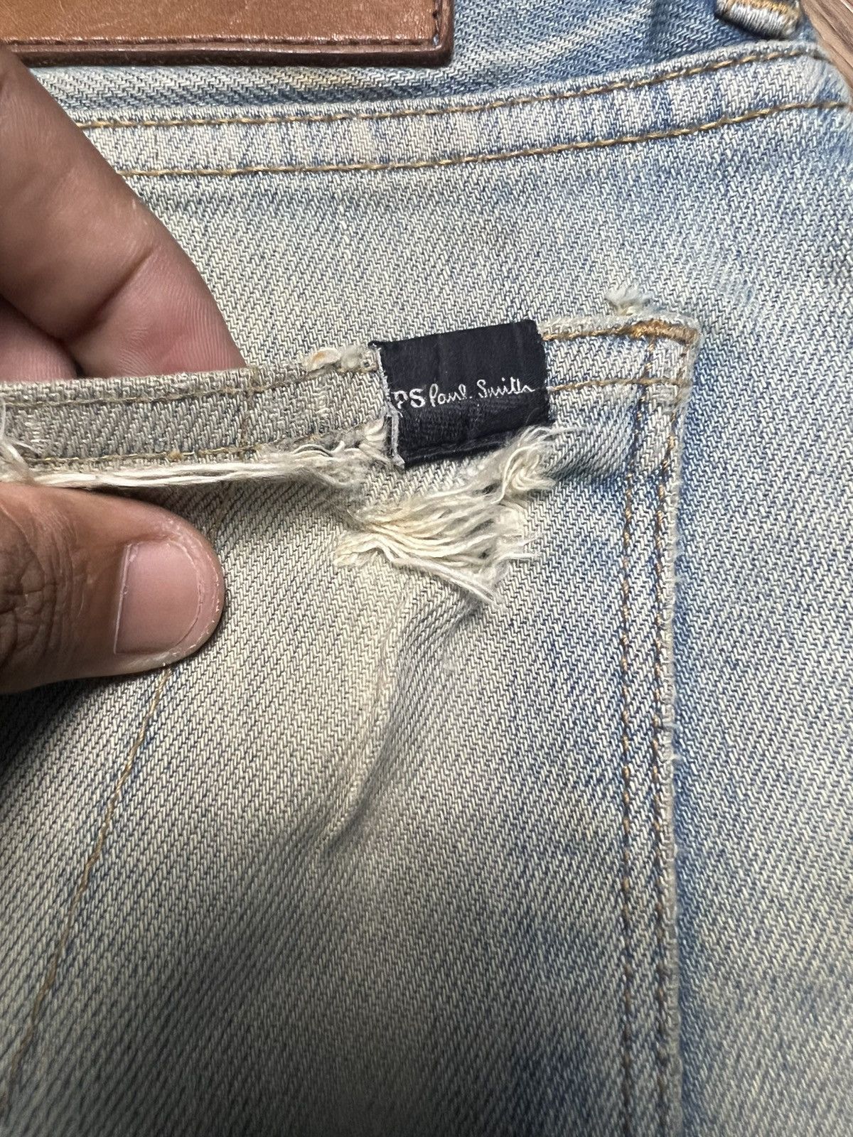 Paul Smith PS Paul Smith Distressed Denim Jeans (41) Size US 35 - 19 Thumbnail