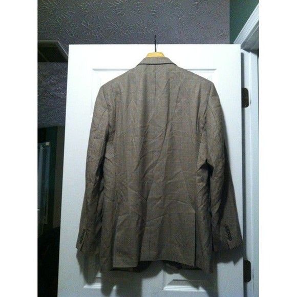 Saks Fifth Avenue SAKS FIFTH AVENUE MEN'S 100%WOOL SPORT COAT BLAZER SIZE:42L Size 42L - 5 Thumbnail