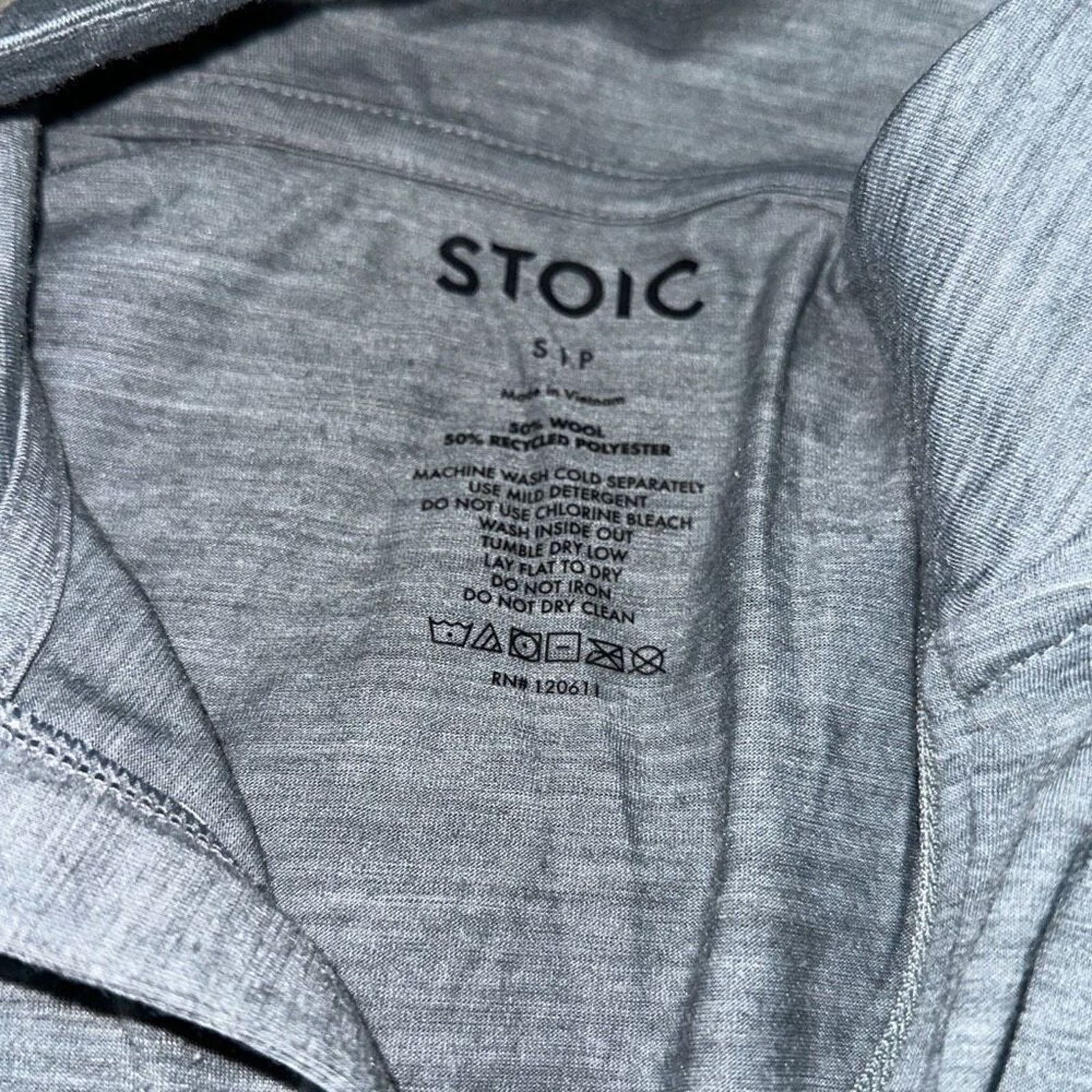 Stoic Stoic Gray Fitted Quarter Zip | Sz S Size S / US 4 / IT 40 - 4 Thumbnail