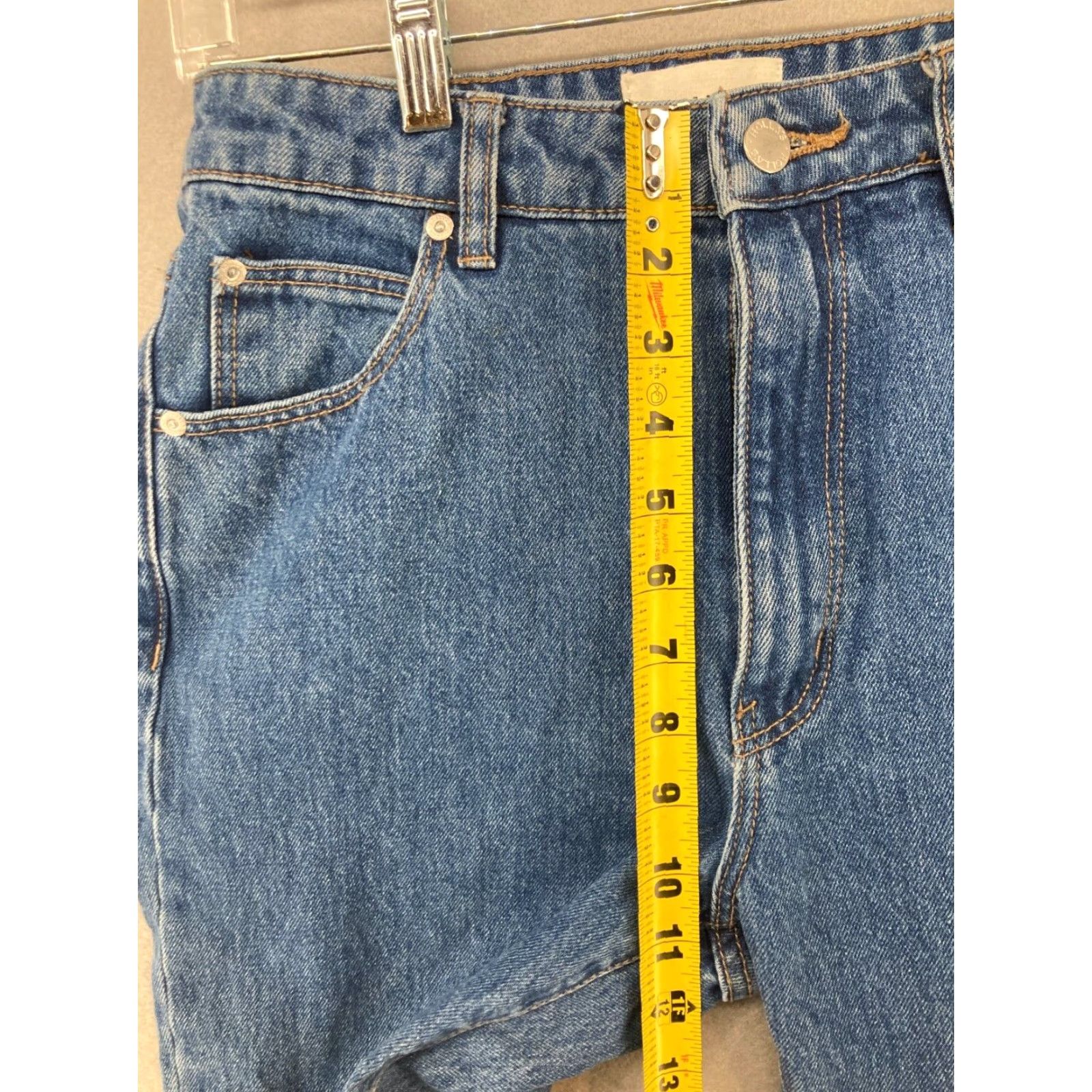 Vintage Rollas Jeans Womens Jens 27 Blue Original Cropped Straight 5-Pocket Denim Cotton Blend High Rise Size ONE SIZE - 4 Thumbnail