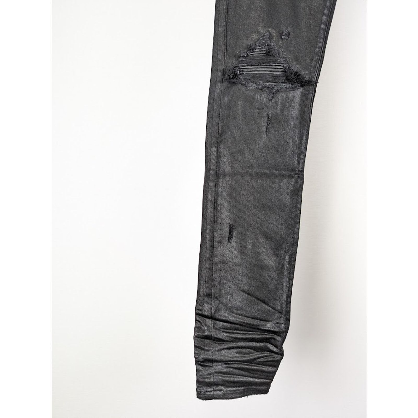 Amiri o1rshd1 Q:2 / Coated MX1 Jeans in Black Size US 33 - 6 Thumbnail