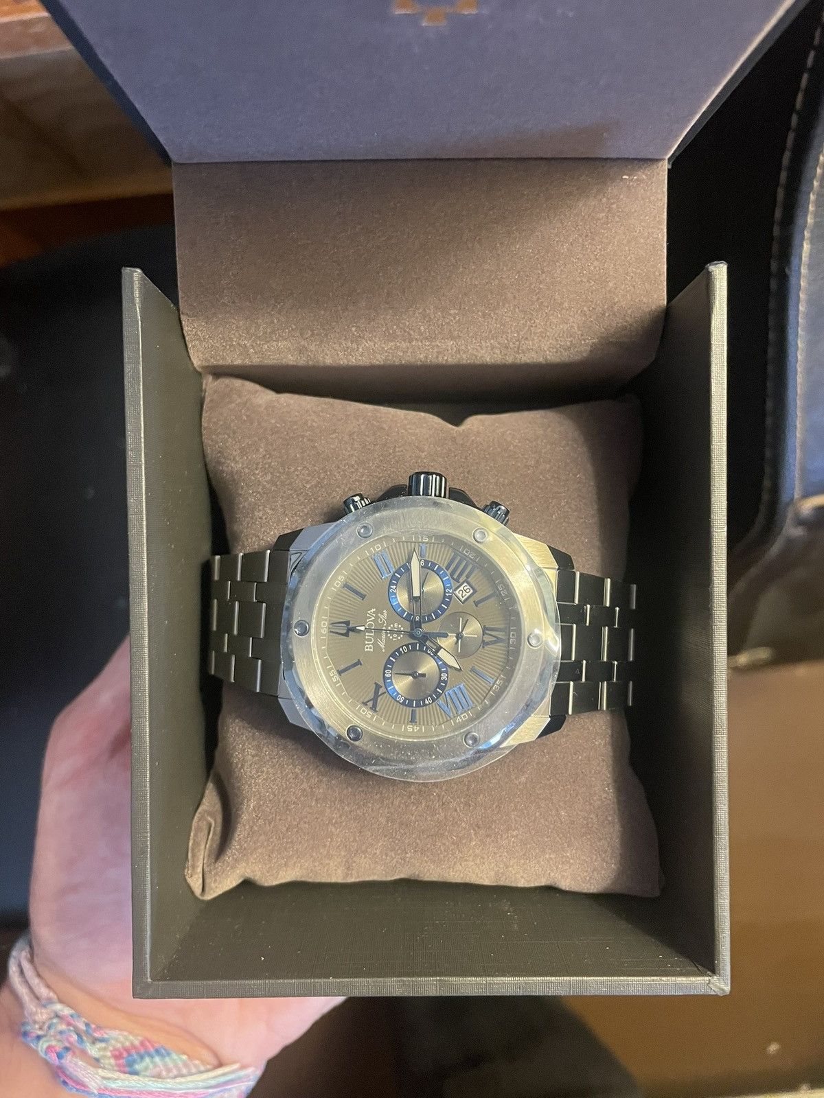 Marine Star Series A Gray Bulova Watch