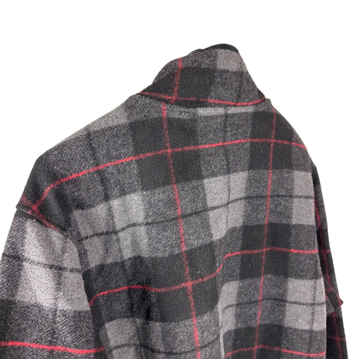 Vintage Mens Y2K John Wayne Plaid Quarter Zip Fleece Jacket Size US L / EU 52-54 / 3 - 9 Thumbnail