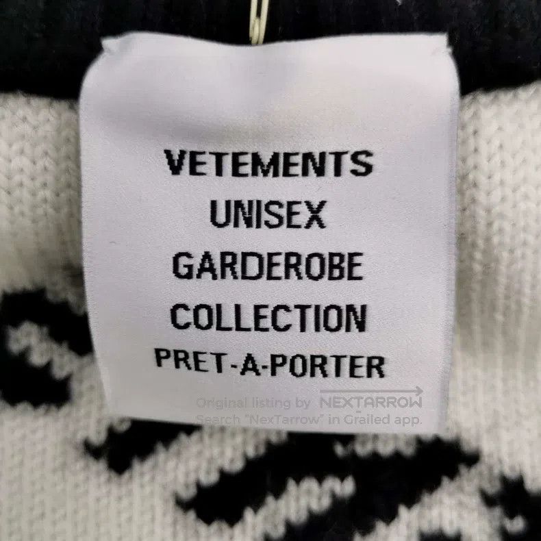 Vetements Vetements Wool letter logo round-neck sweater size L Size US L / EU 52-54 / 3 - 6 Thumbnail