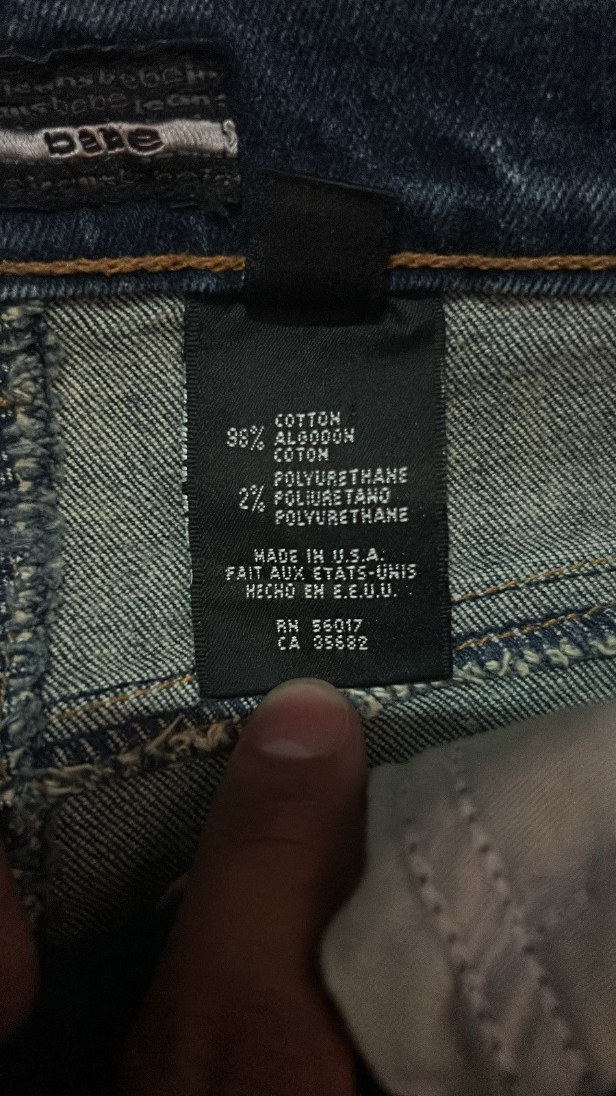 If Six Was Nine × Japanese Brand × Le Grande Bleu (L.G.B.) Bebe Flare Jeans Acid Wash Design Size 27" / US 4 / IT 40 - 5 Thumbnail