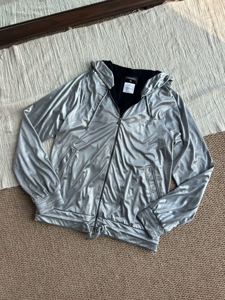 Chanel Chanel Thin silver coat Size XS / US 0-2 / IT 36-38 - 3 Thumbnail