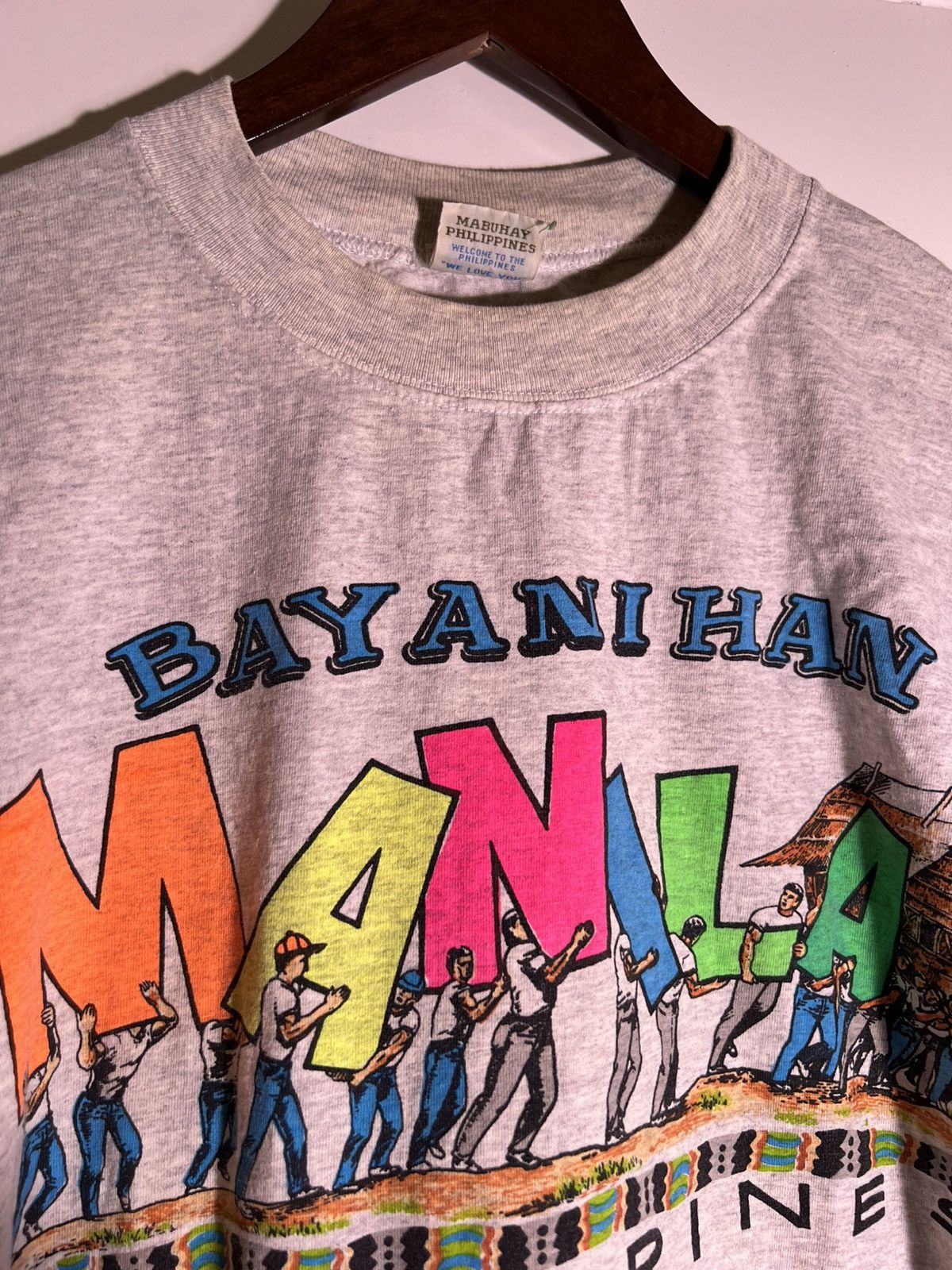 Vintage 90's 2000's Y2K VTG Vintage Manila Philippines Retro T Shirt Size US L / EU 52-54 / 3 - 3 Thumbnail