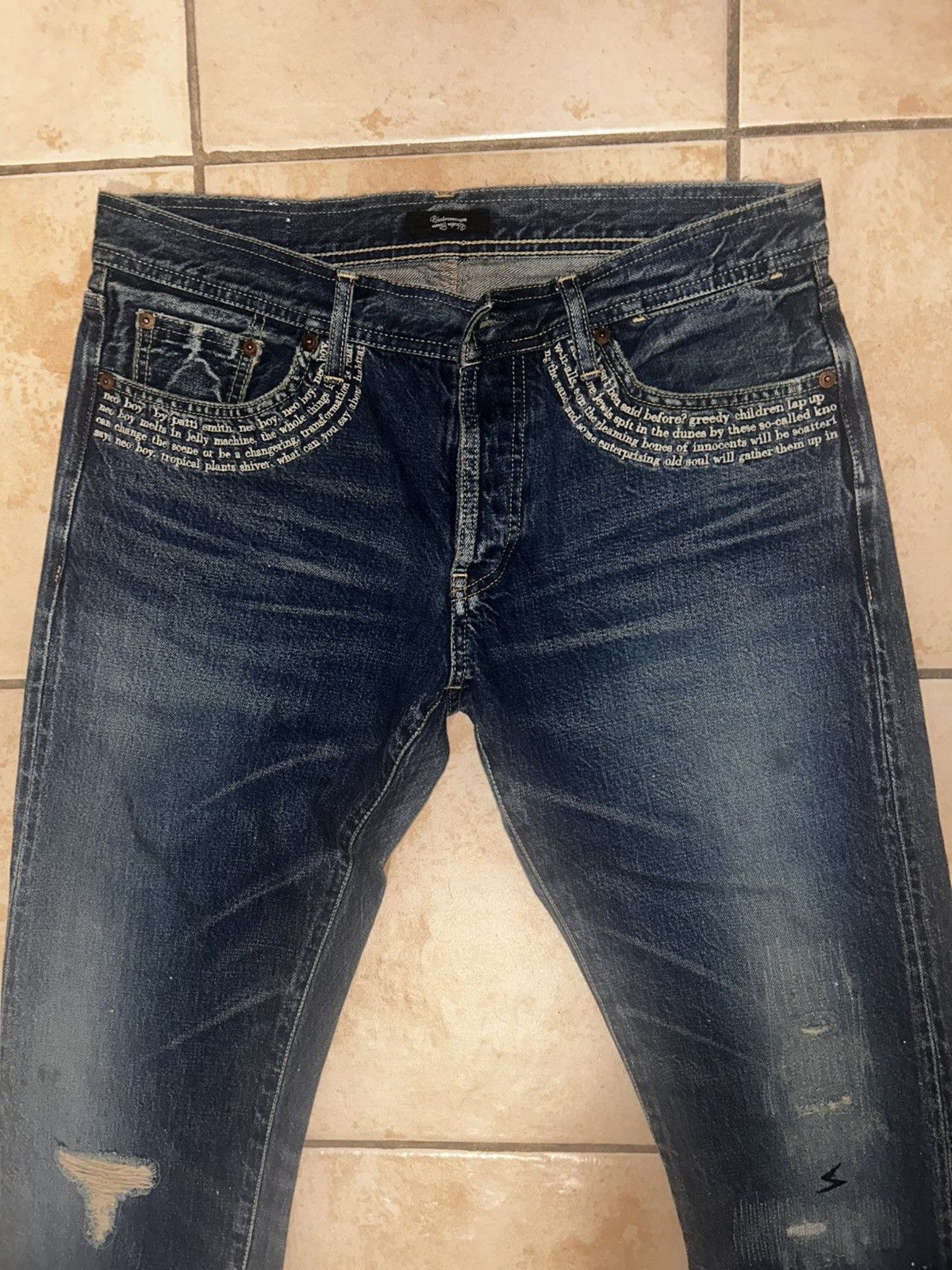Undercover ss09 Neoboy poem jeans Size US 32 / EU 48 - 3 Thumbnail