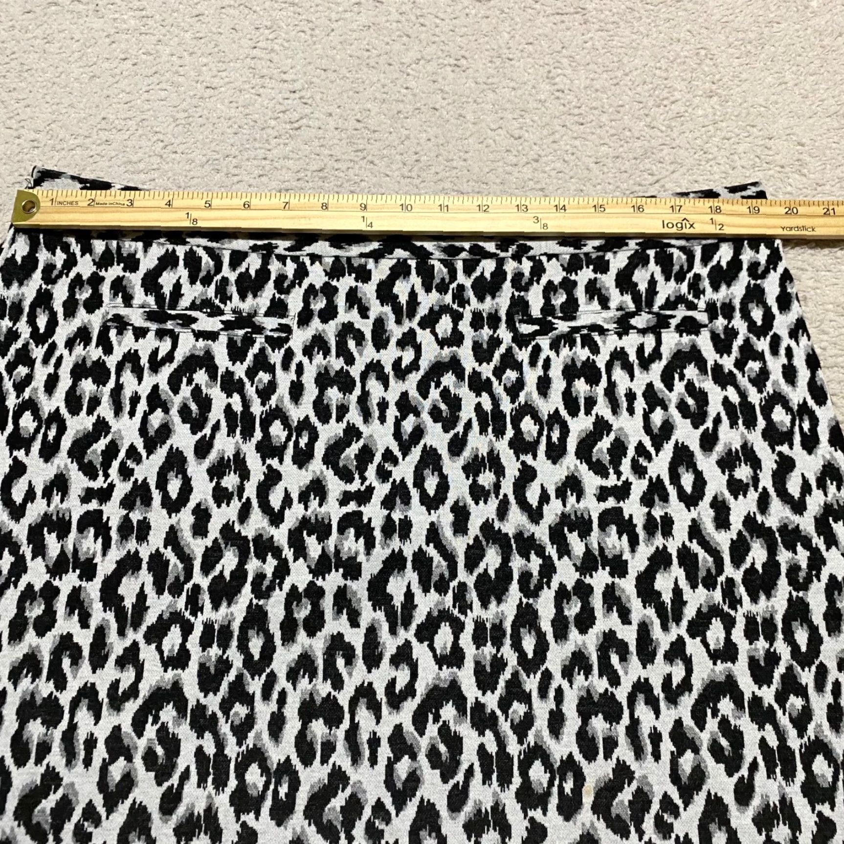 Talbots Talbots Womens Skirt sz 6 Multicolor Leopard Print Straight Pencil Knee Length Size 38" / US 16 / IT 52 - 2 Thumbnail