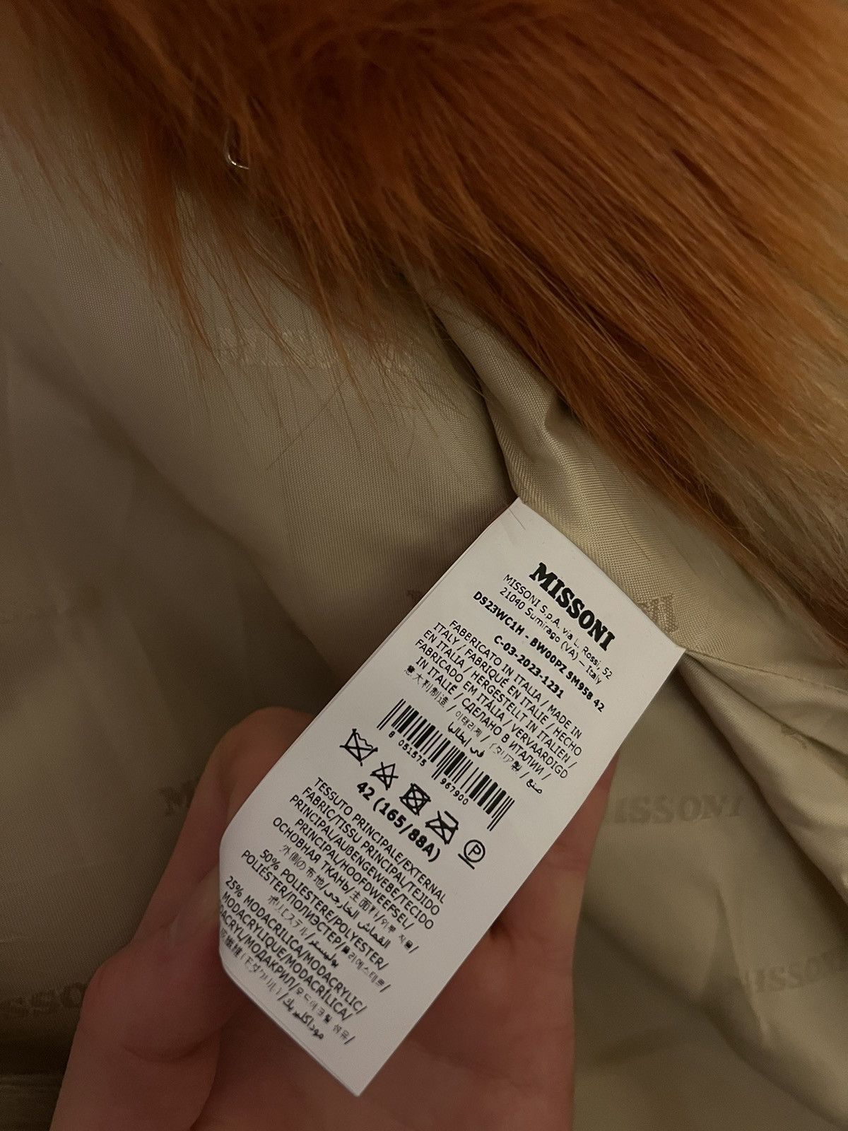 Missoni Faux fur jacket Size S / US 4 / IT 40 - 8 Thumbnail