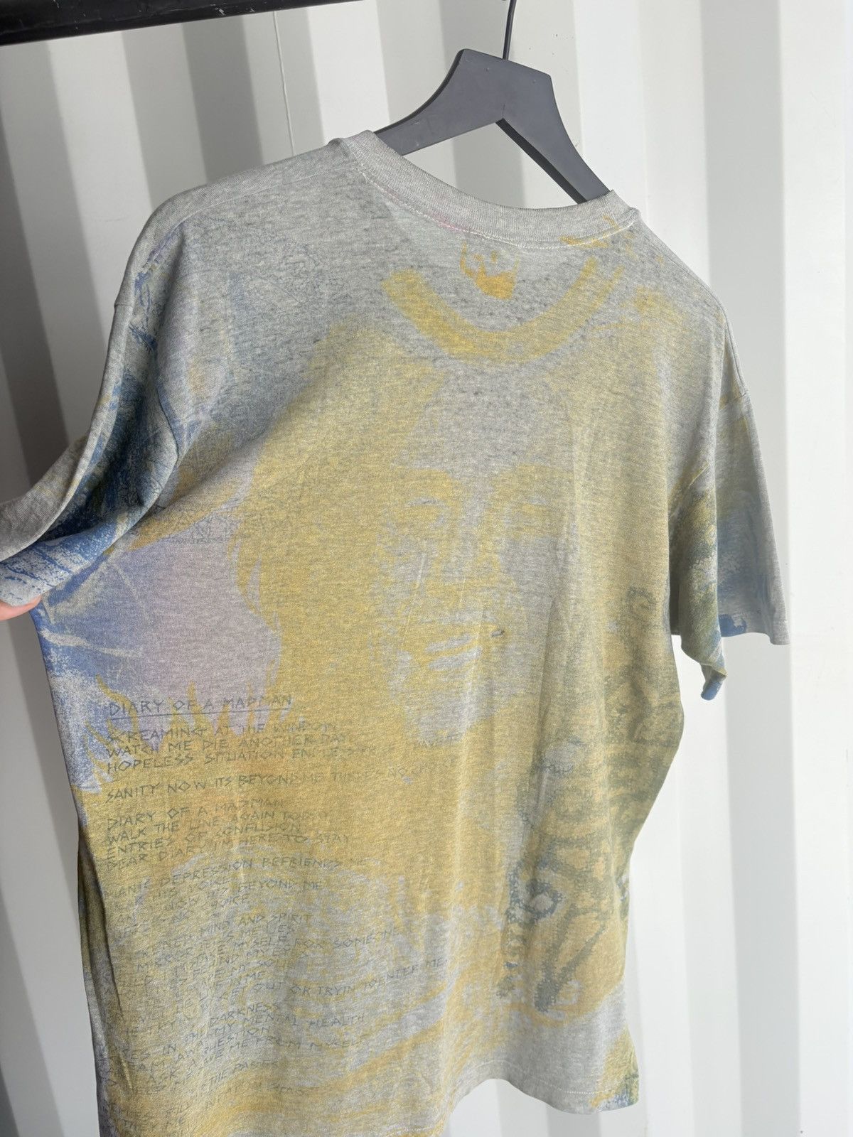 Band Tees Vintage Ozzy Osbourne Shirt Faded GRUNGE Band Thin Size US XL / EU 56 / 4 - 4 Thumbnail