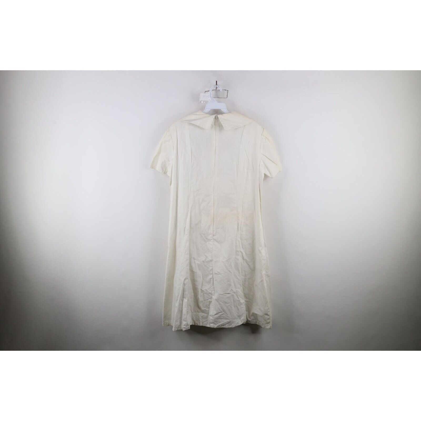Vintage Vintage 60s 70s Rockabilly Distressed Pique Cotton Dress Size L / US 10 / IT 46 - 12 Thumbnail