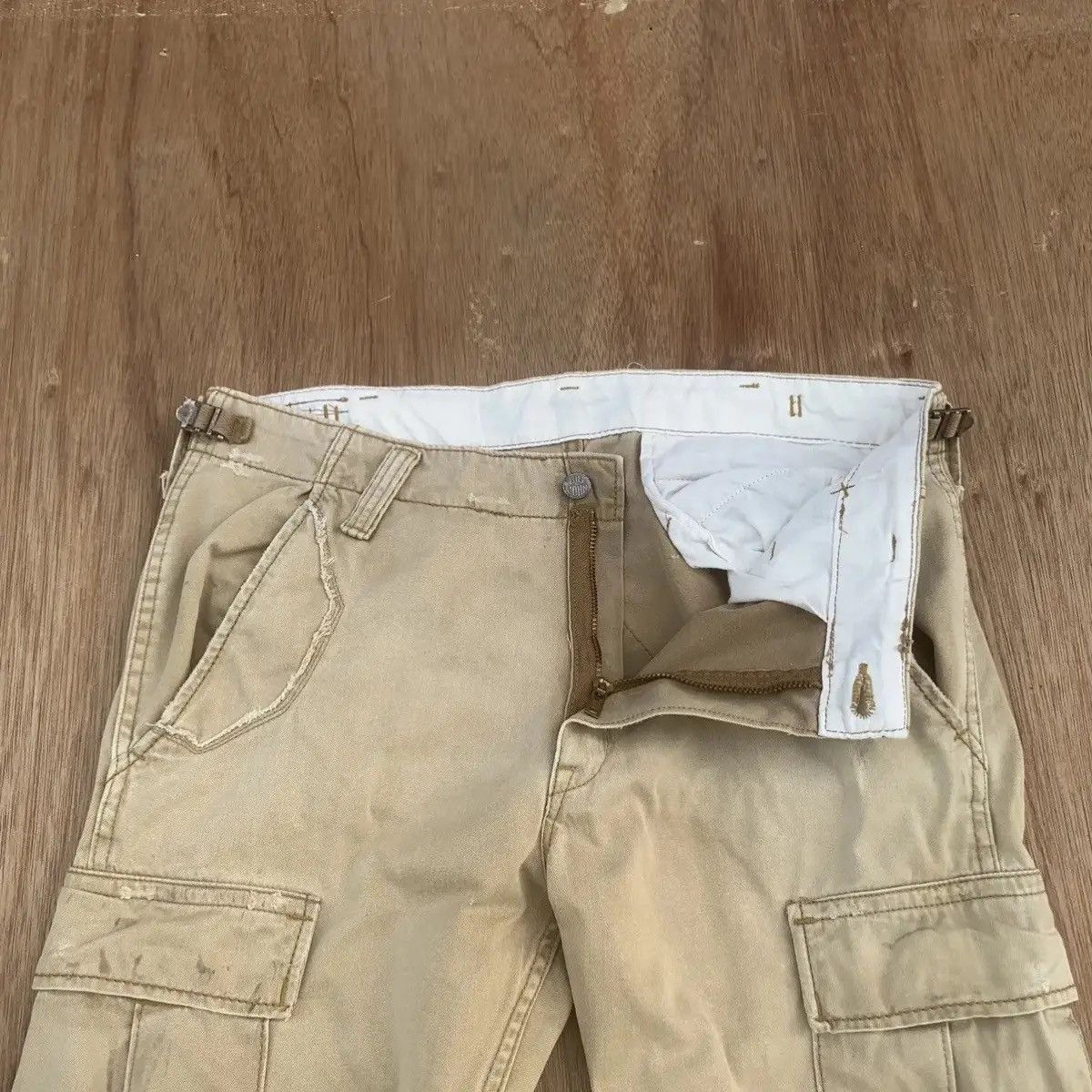 Vintage RUSTY DIRTY ‼️ VINTAGE BIG JOHN TROUSERS FADED COMBAT CARGO Size US 34 / EU 50 - 10 Thumbnail