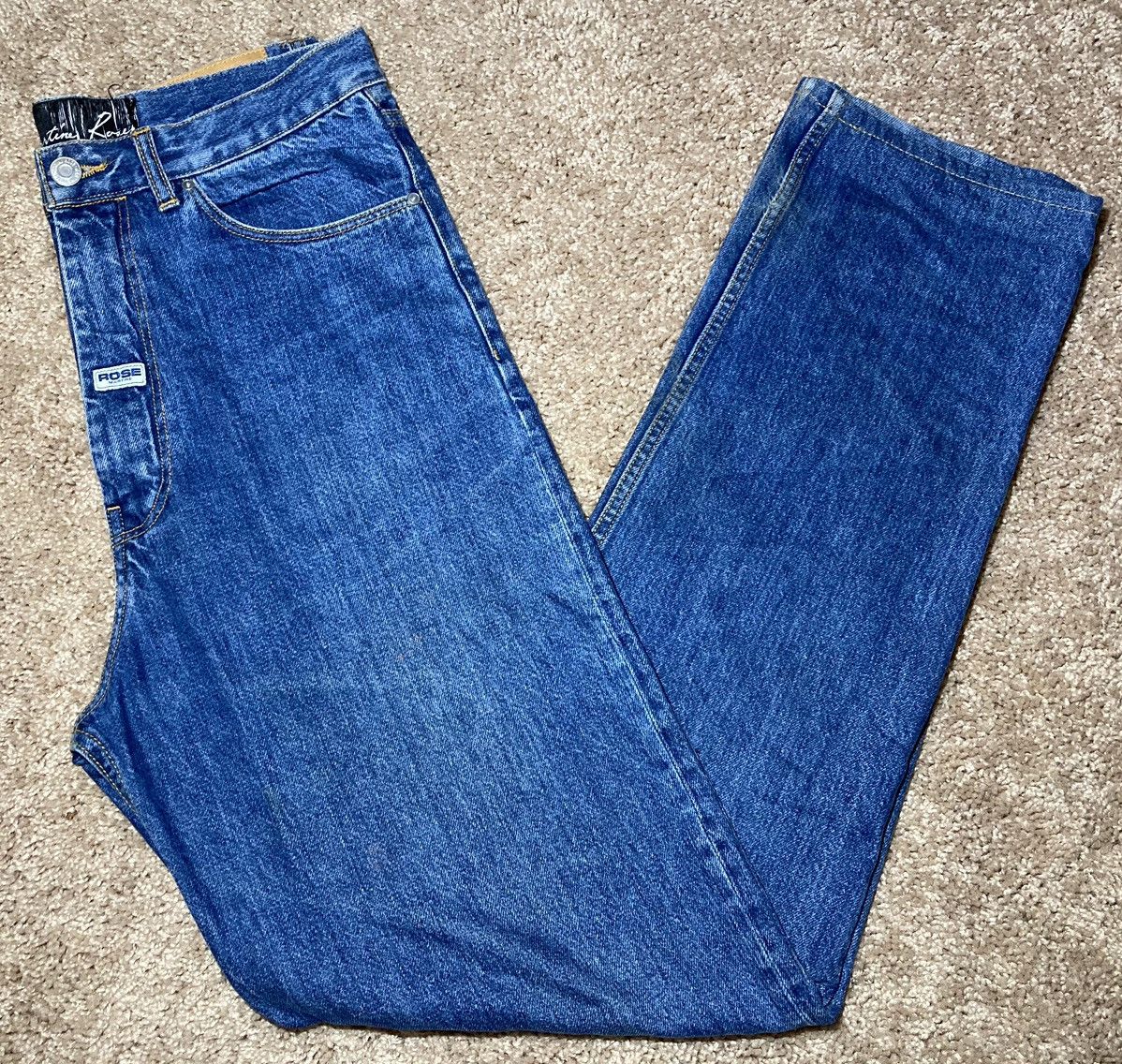 Martine Rose SS18 Martine Rose Boss Logo Extended Jeans 2018 MR Indigo 90 Size US 30 / EU 46 - 1 Thumbnail