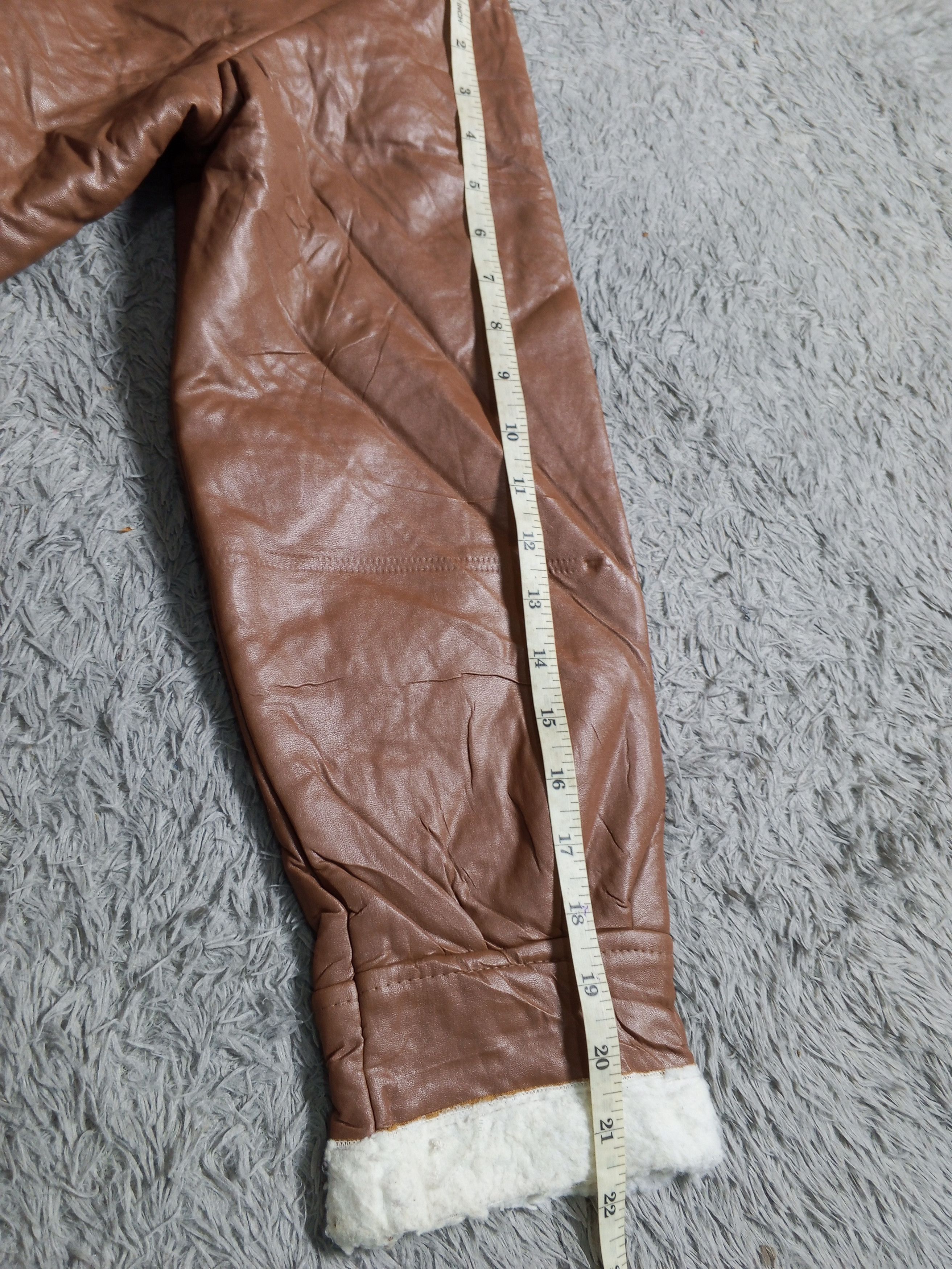 Japanese Brand Vintage Leather Sherpa Jacket Size US L / EU 52-54 / 3 - 11 Thumbnail
