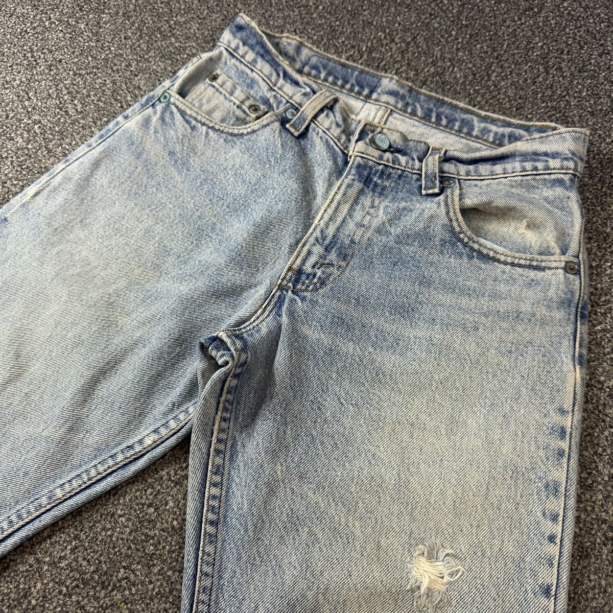 Levi's Vintage 90s Levis 505 Acid Washed Denim Made in Usa W27 Size US 27 - 3 Thumbnail