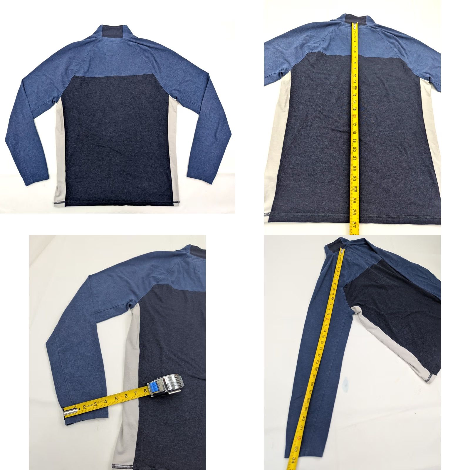 Abercrombie & Fitch Abercrombie & Fitch Shirt 1/4 Zip Lightweight Pullover Mens M Blue EUC Size US M / EU 48-50 / 2 - 8 Thumbnail