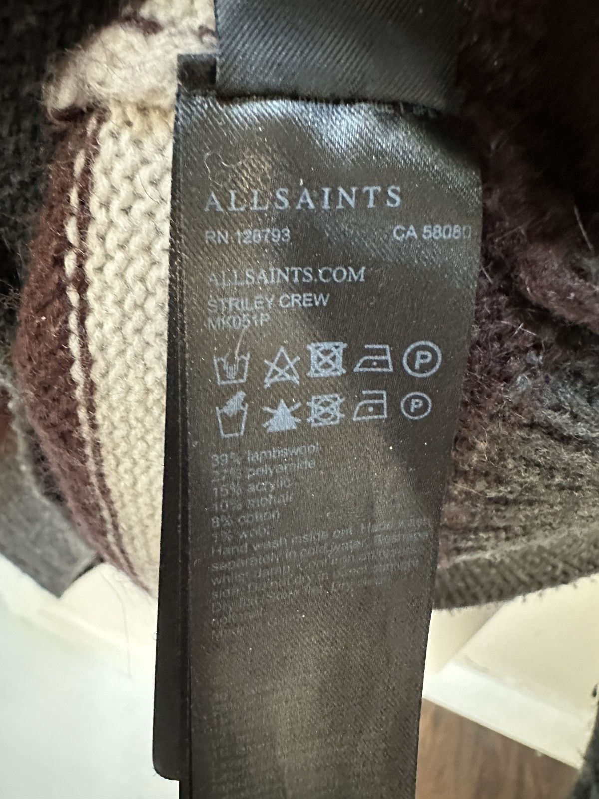 Allsaints Striley Crew Oversized Striped Sweater Size US S / EU 44-46 / 1 - 5 Thumbnail