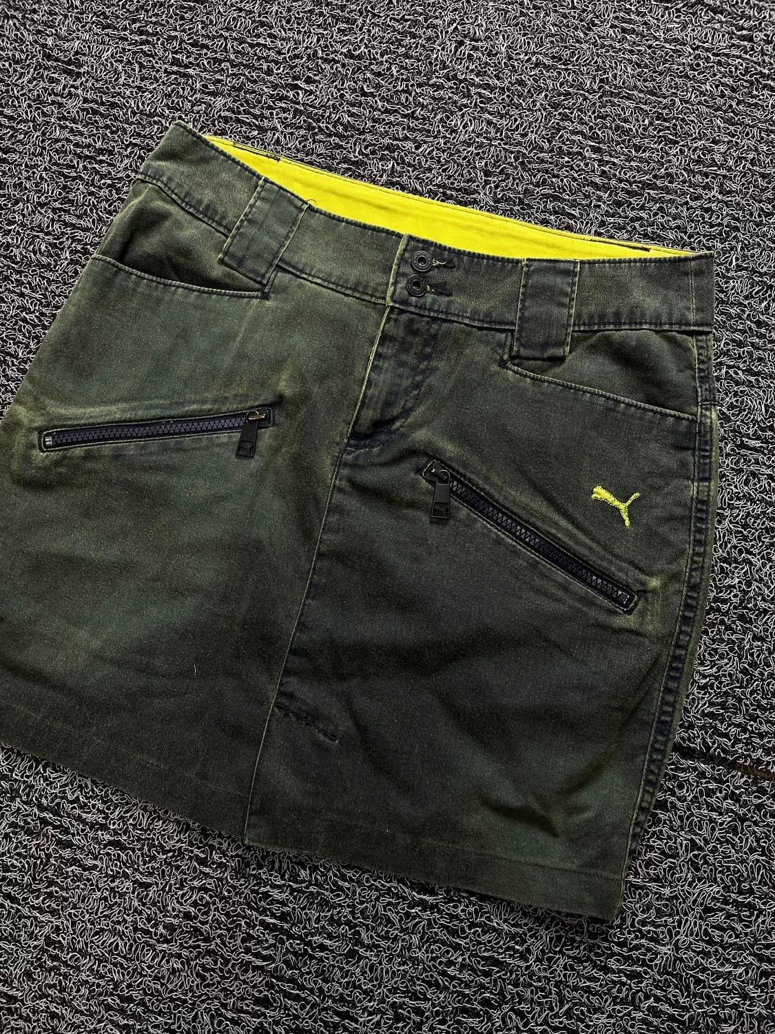 Puma Puma Vintage Functional Denim Skirt Size 28" / US 6 / IT 42 - 1 Thumbnail