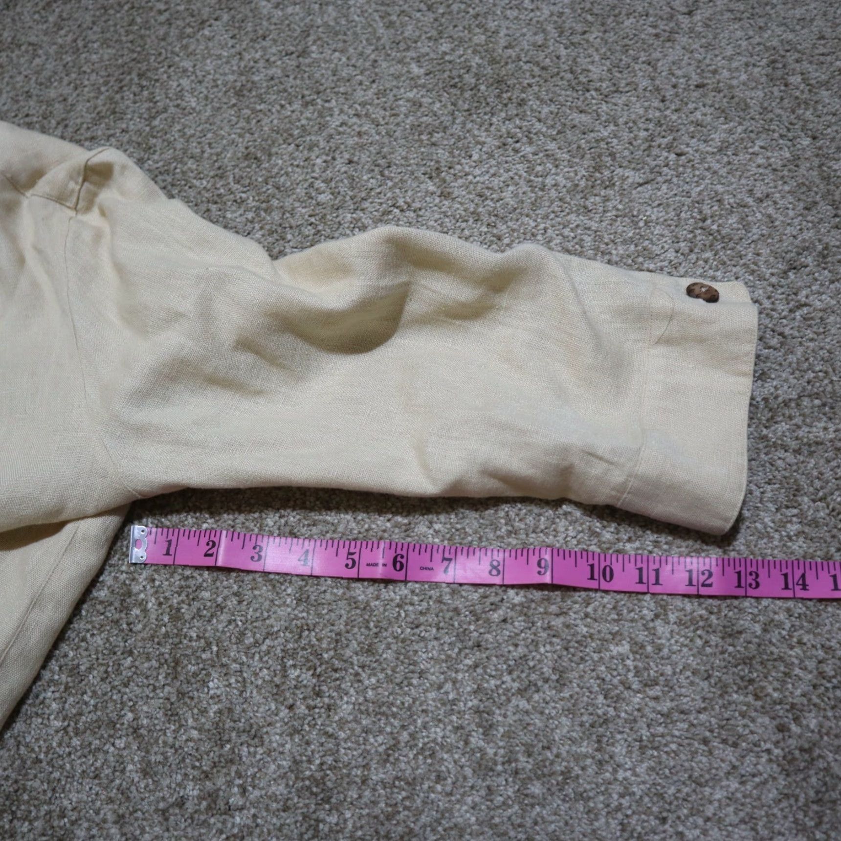Vintage VINTAGE Plaza South Petite Tan Cream Elephant Embroidered Button Front Blazer Jacket 14P Size XL / US 12-14 / IT 48-50 - 7 Thumbnail
