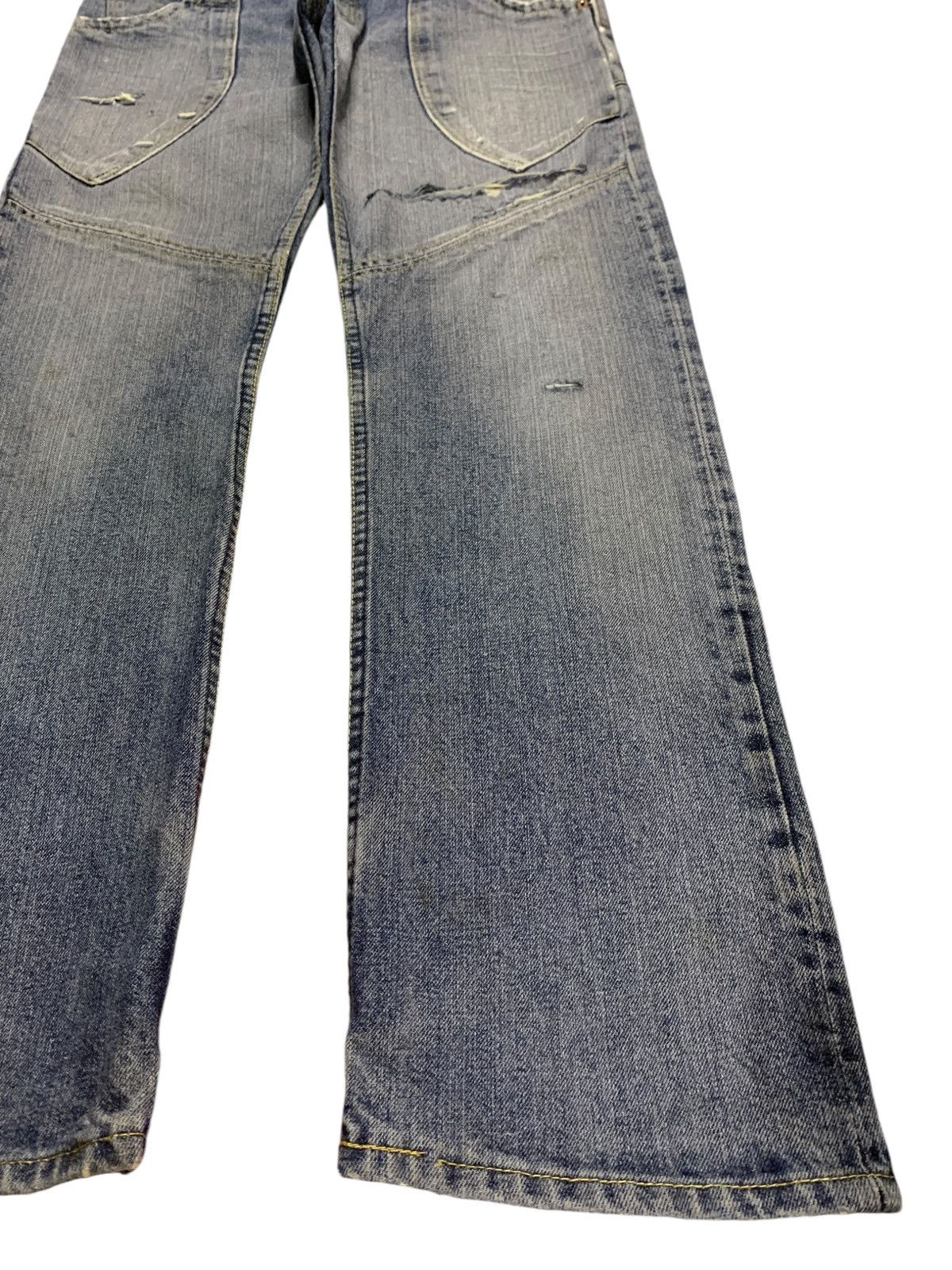 Japanese Brand Vintage Japanese Brand Blue Wash Selvedge Loose Jeans Size US 36 / EU 52 - 8 Thumbnail