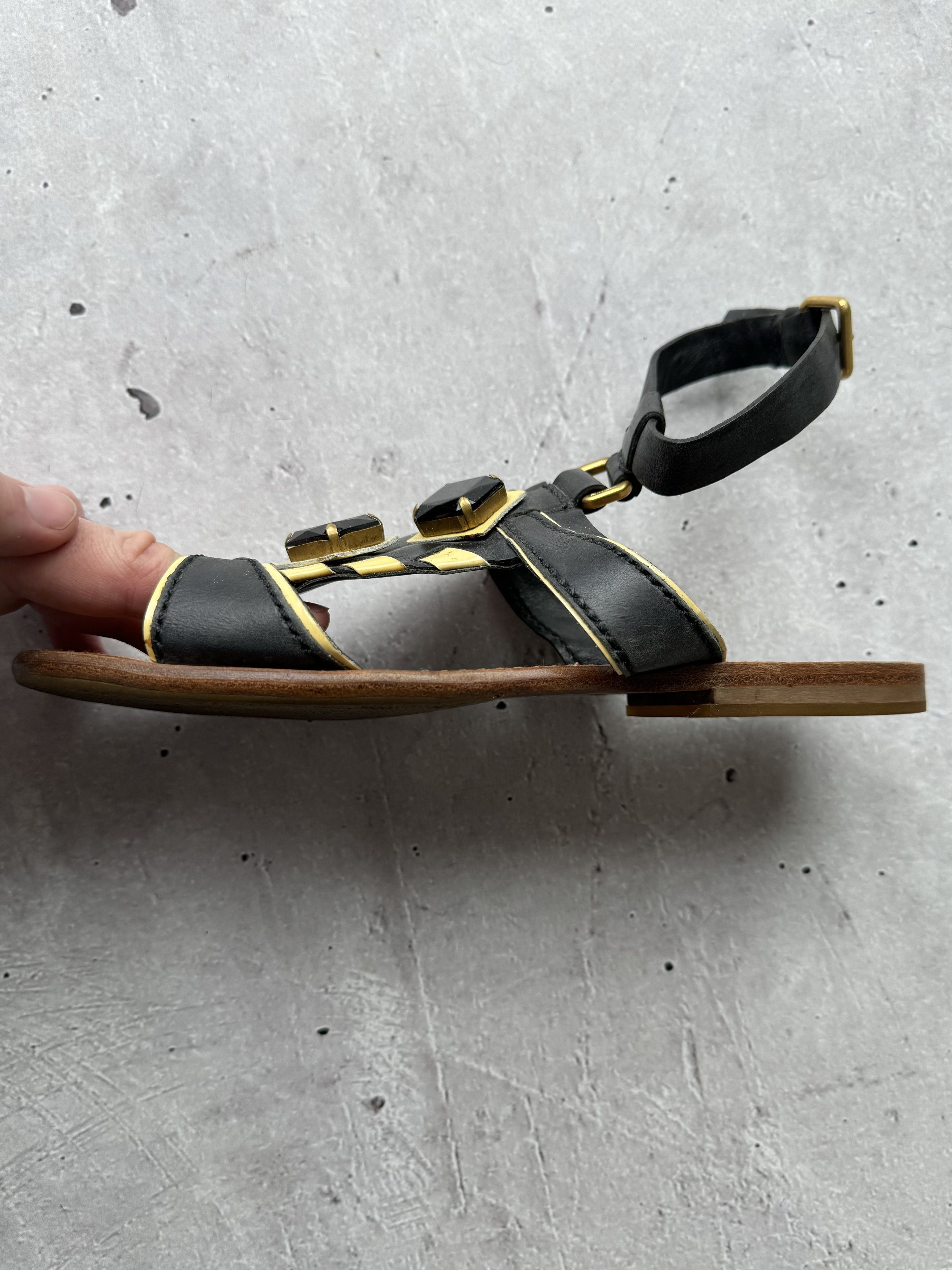 Miu Miu Miu Miu Vintage Worn Sandals Size US 6.5 / IT 36.5 - 8 Thumbnail