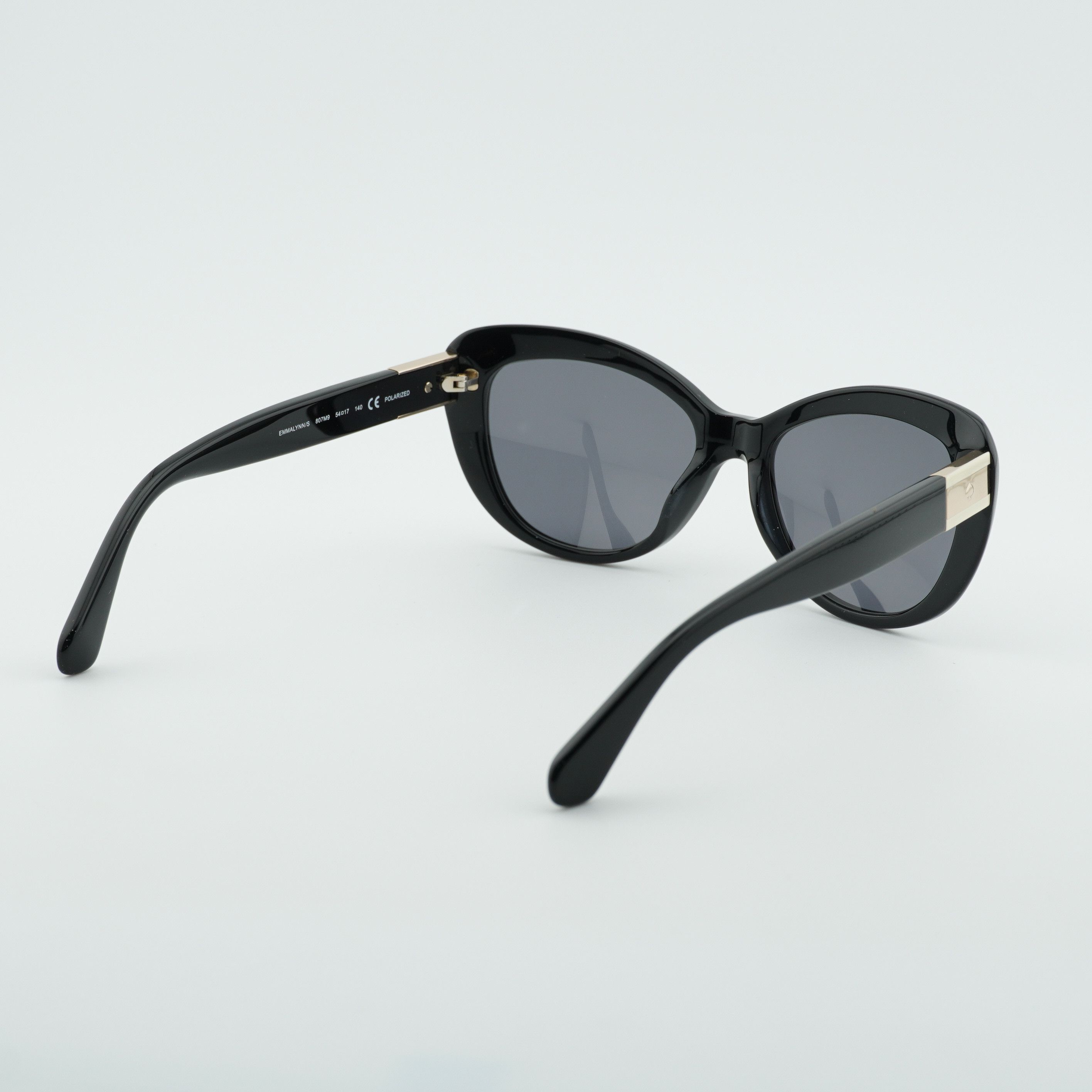 Kate Spade Kate Spade EMMALYNN/S 0807 M9 Sunglasses Black Cat Eye Frame Size ONE SIZE - 6 Thumbnail