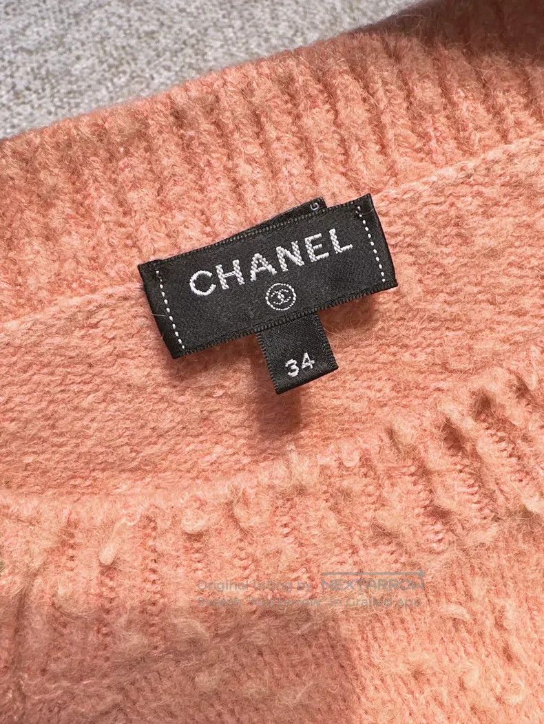Chanel Chanel 21B orange long-sleeved schoolbag buckle alpaca woo Size XXS / US 00 / IT 34 - 4 Thumbnail