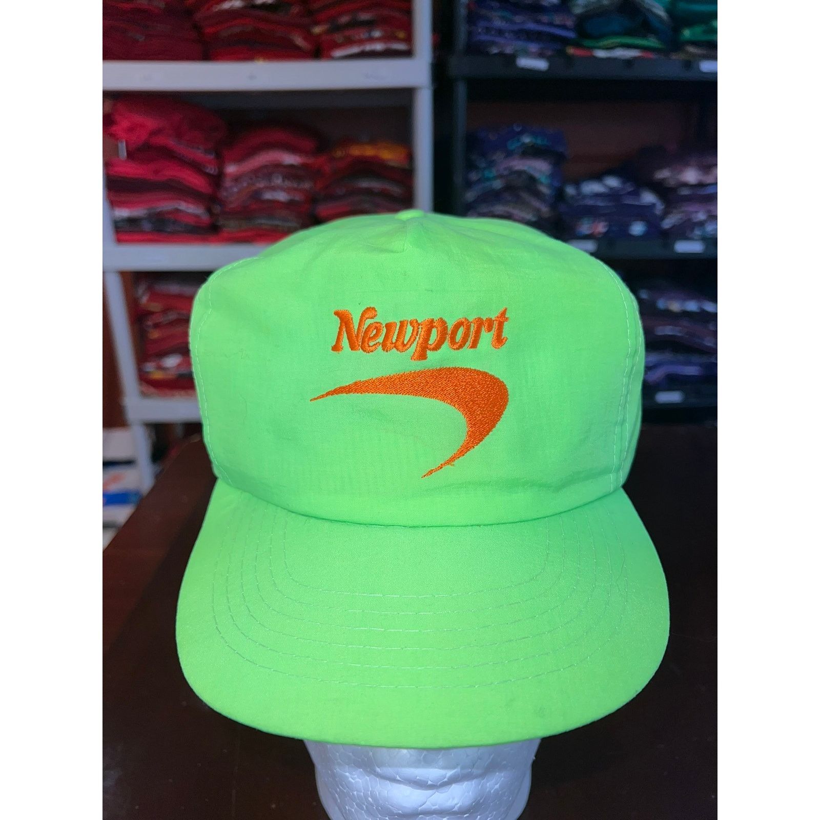 Vintage Vintage Newport Snapback Hat 100% Nylon 90s Cigarette VTG Size ONE SIZE - 2 Thumbnail