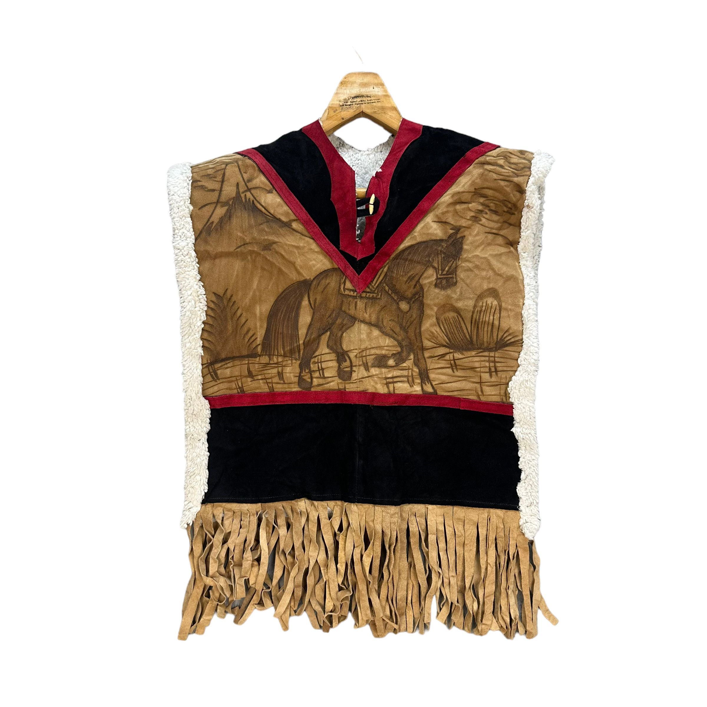 Cowboy Equipment WESTERN HORSES GRAPHIC FLEECE VEST #8025-196 Size S / US 4 / IT 40 - 1 Thumbnail