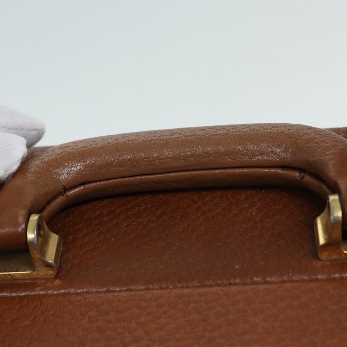Loewe LOEWE Anagram Attache Case Trunk Leather Brown Gold Size ONE SIZE - 8 Thumbnail