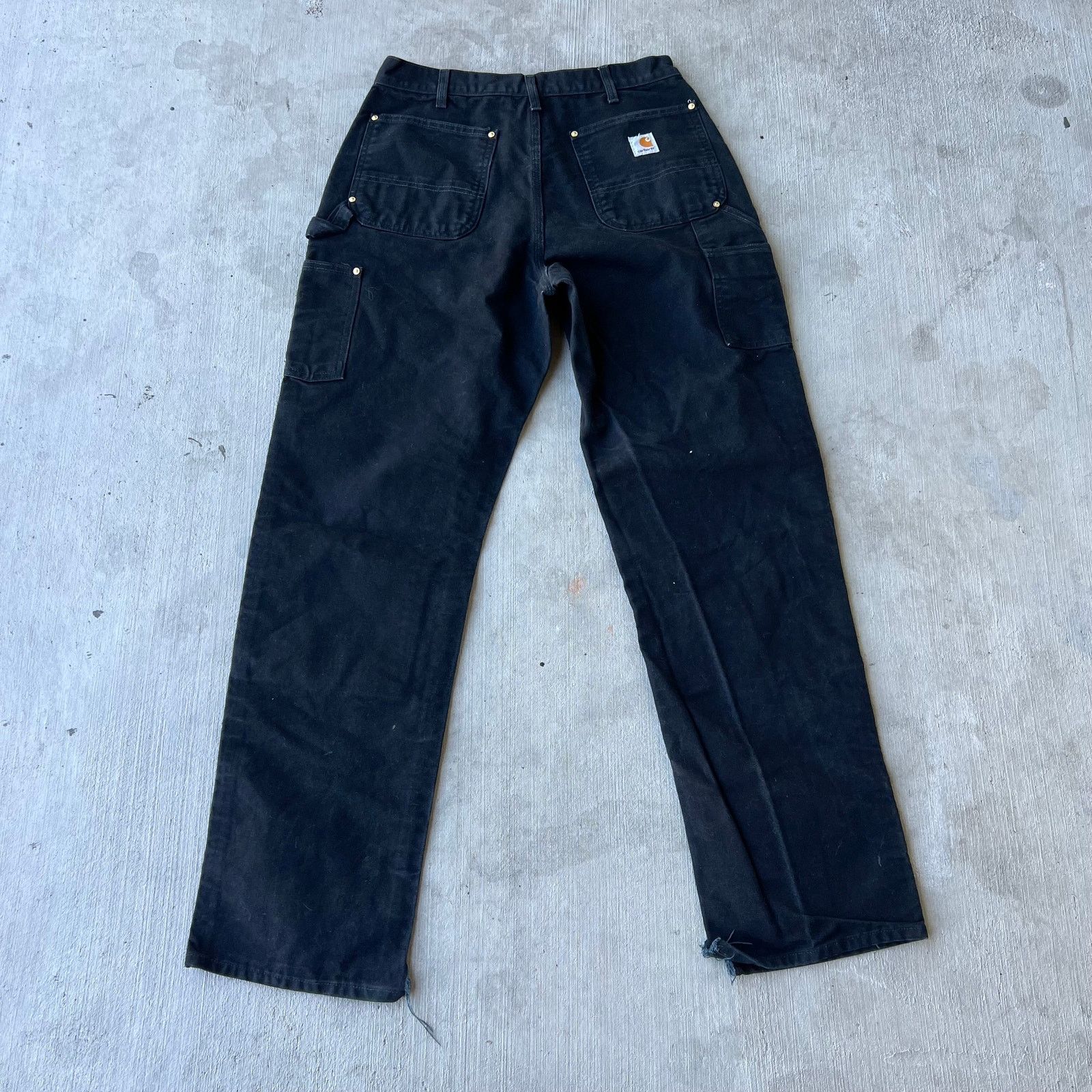 Carhartt × Vintage Carhartt black double knee work wear carpenter pants Size US 31 - 4 Thumbnail