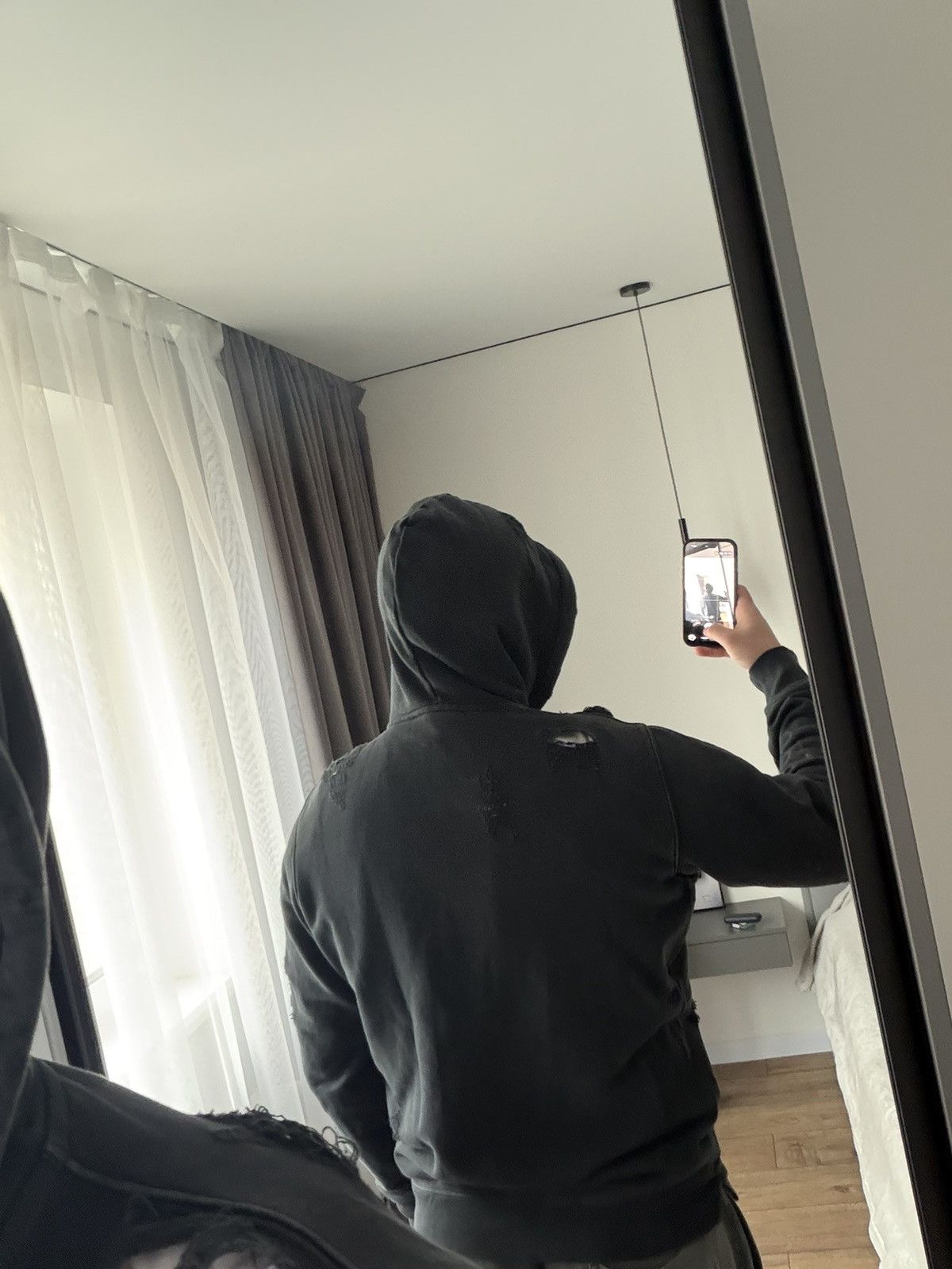 Diesel Rare Diesel Destroyed Zip Graphite Hoodie Streetwear Size US L / EU 52-54 / 3 - 5 Thumbnail