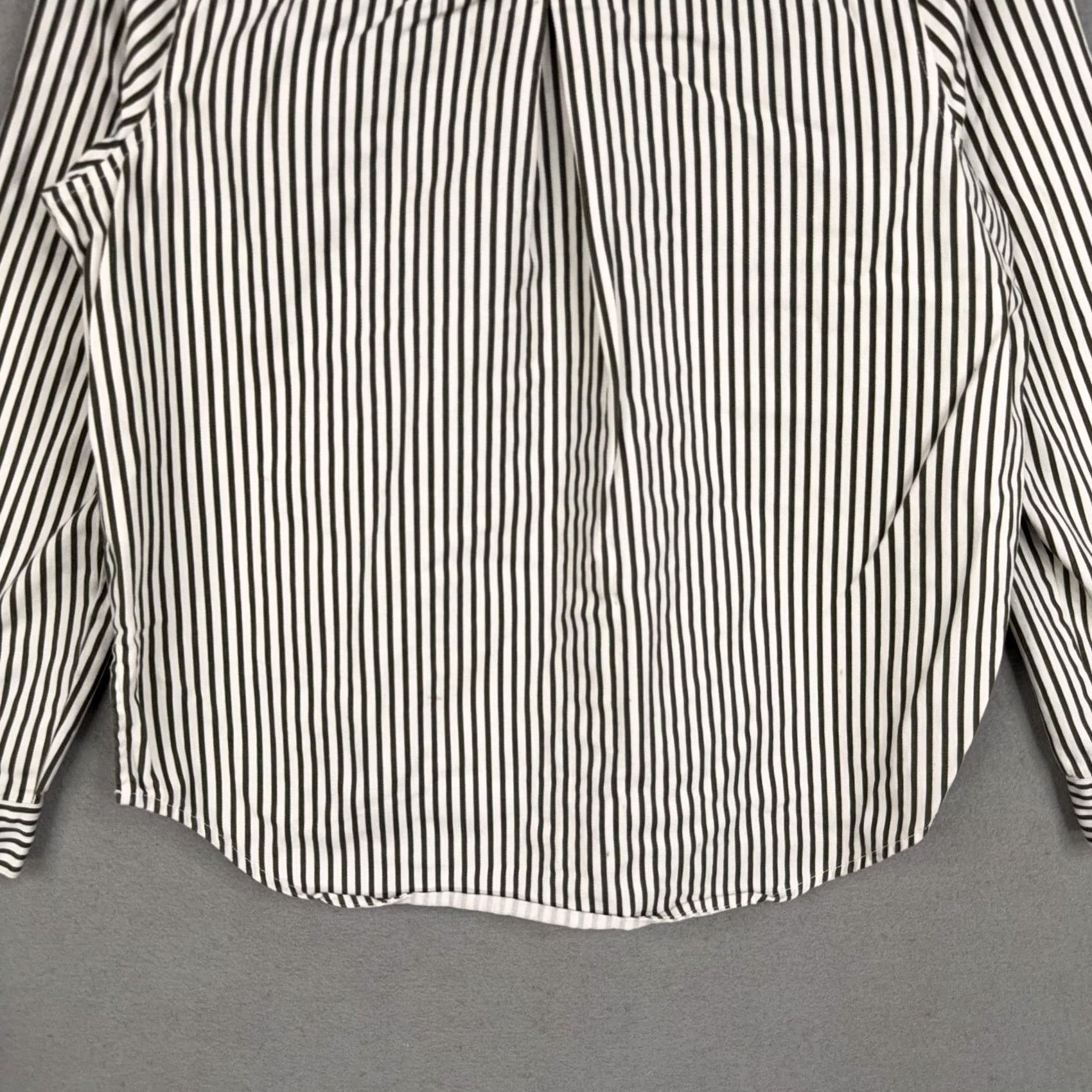 Lucky Brand Lucky Brand Shirt Womens Small White Green Stripe Button Front Long Sleeve Casual Denim Size S / US 4 / IT 40 - 7 Thumbnail