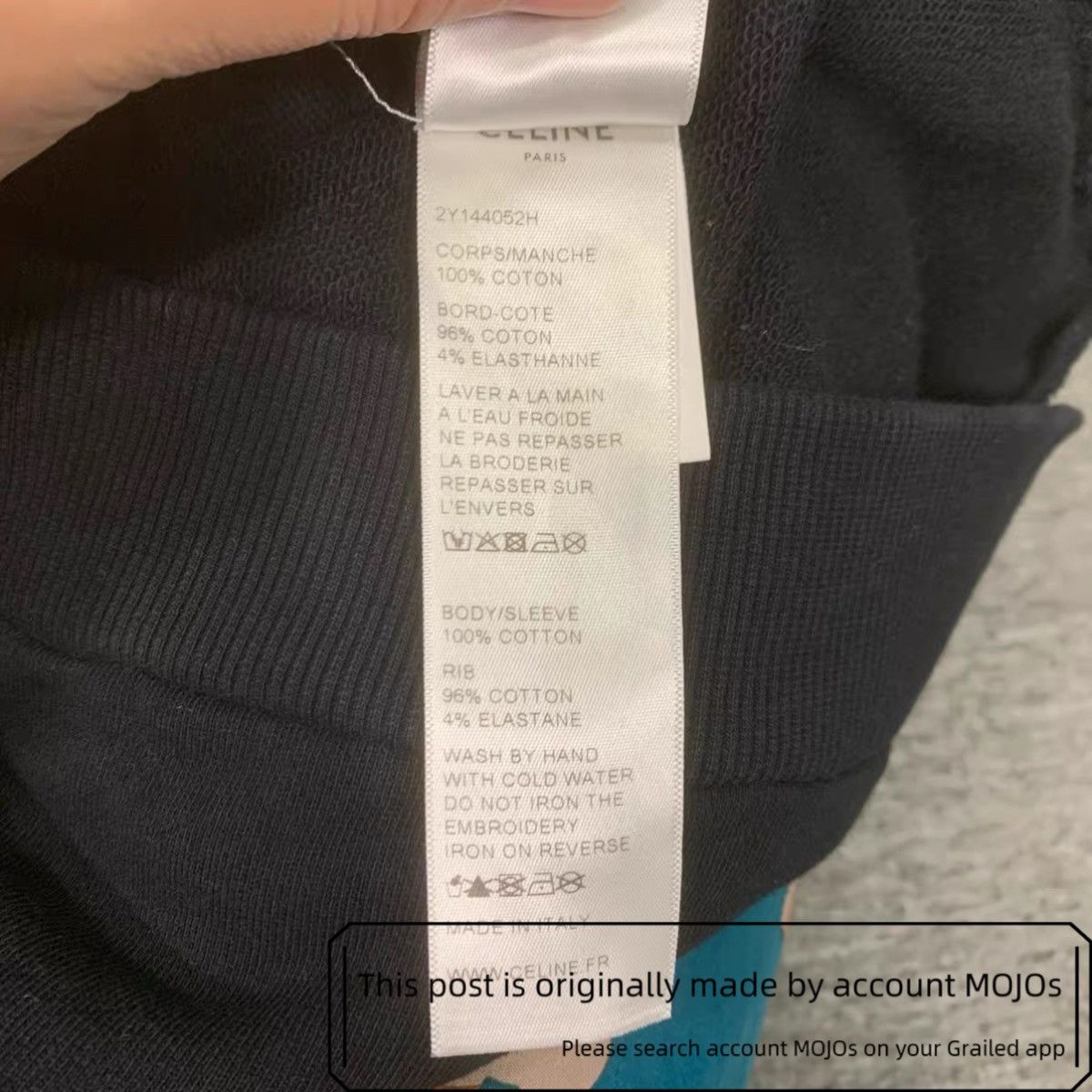 Celine Sz M Celine Golden Logo Stitch Crewneck Sweatshirt mojos2128 Size US M / EU 48-50 / 2 - 4 Thumbnail