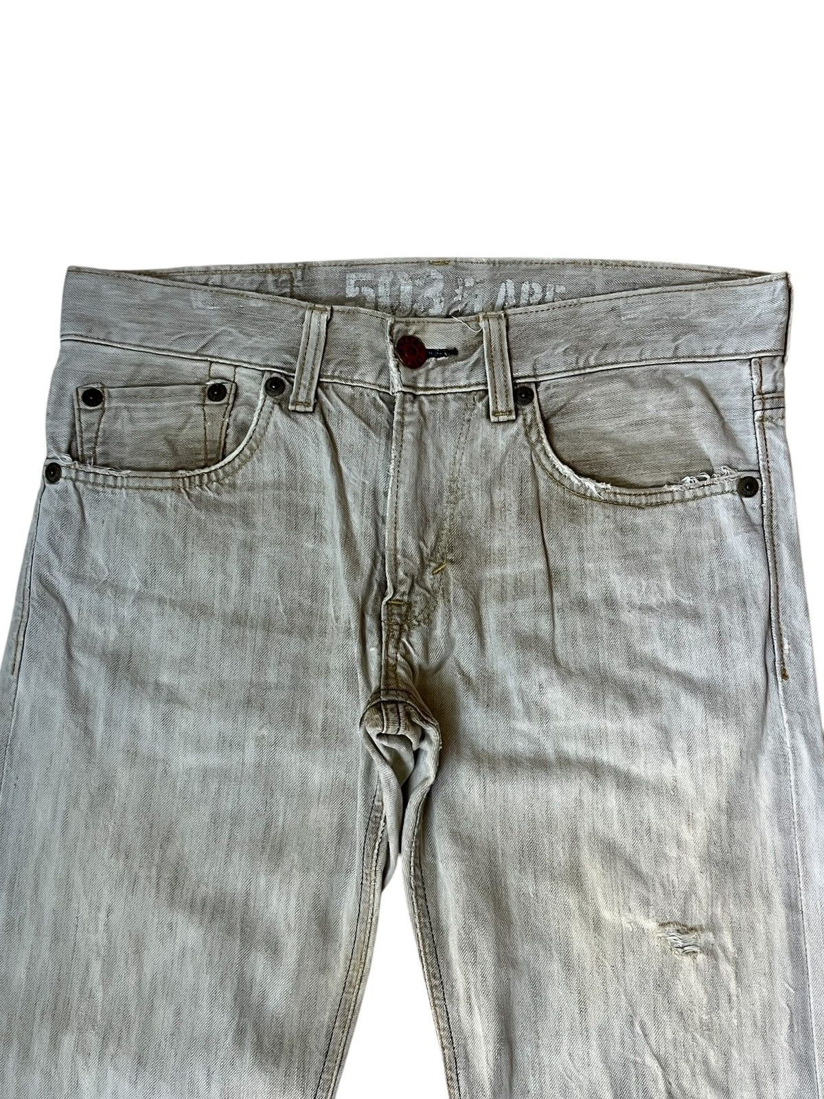 Edwin VINTAGE EDWIN 503 FLARED/BOOT CUT BLUE TRIP DISTRESSED JEANS Size US 34 / EU 50 - 3 Thumbnail