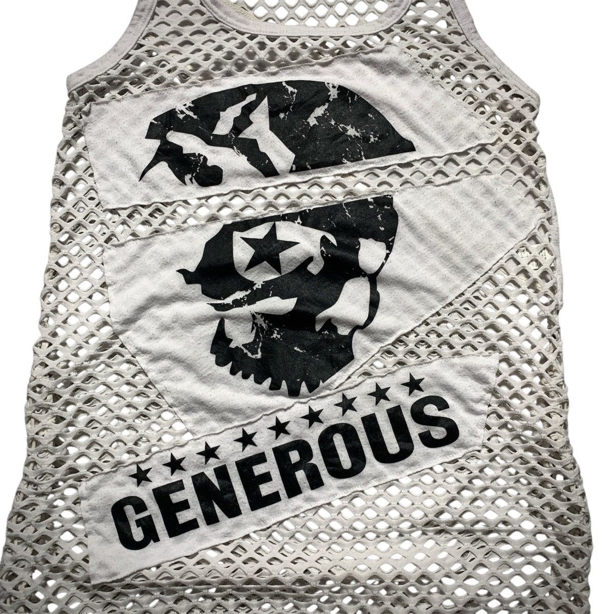 Japanese Brand Dipper Skull Generous Fishnet Punk Gothic LGB Style Tank Top Size S / US 4 / IT 40 - 2 Thumbnail