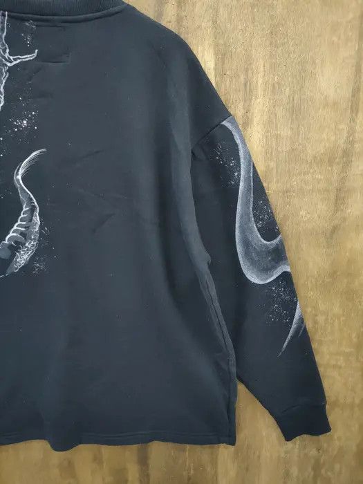Japanese Brand Juraku Japan big dragon tatoo yakuza sweatshirt #46-029DLL Size US XL / EU 56 / 4 - 6 Thumbnail